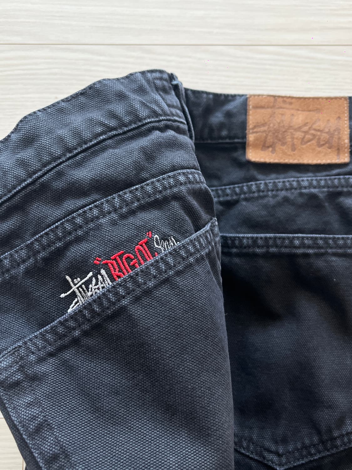 stussy 스투시 빅올진 Big Ol’ 블랙 데님 28 상품이미지1