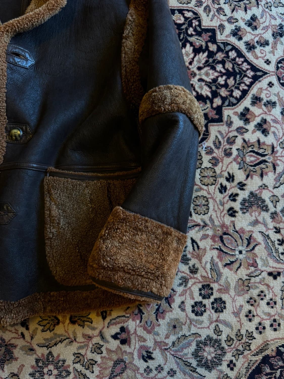 Bitish VTG 시어링 레더 자켓 무스탕 상품이미지5