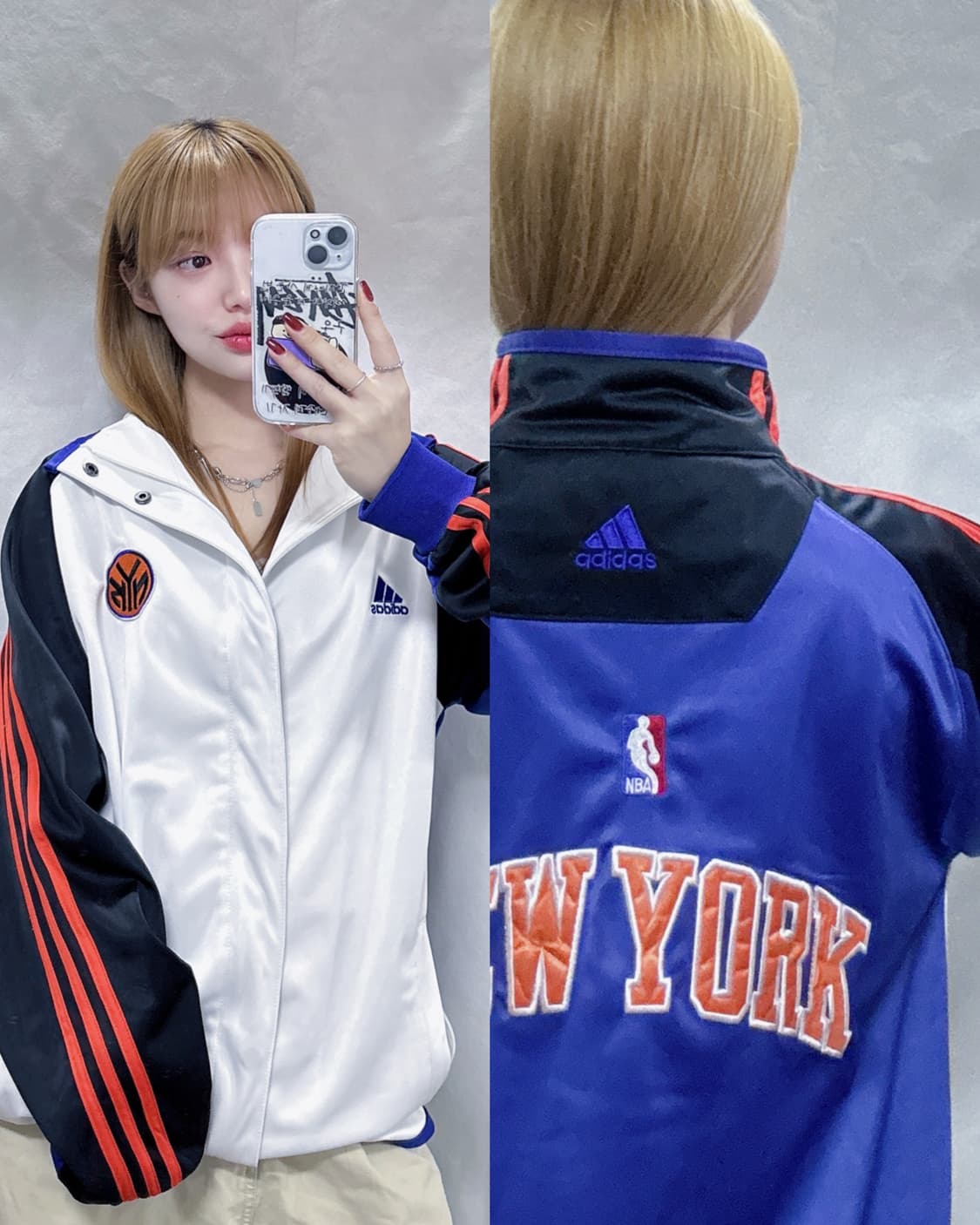 아디다스 뉴욕닉스 빅로고 트랙탑  상품이미지1