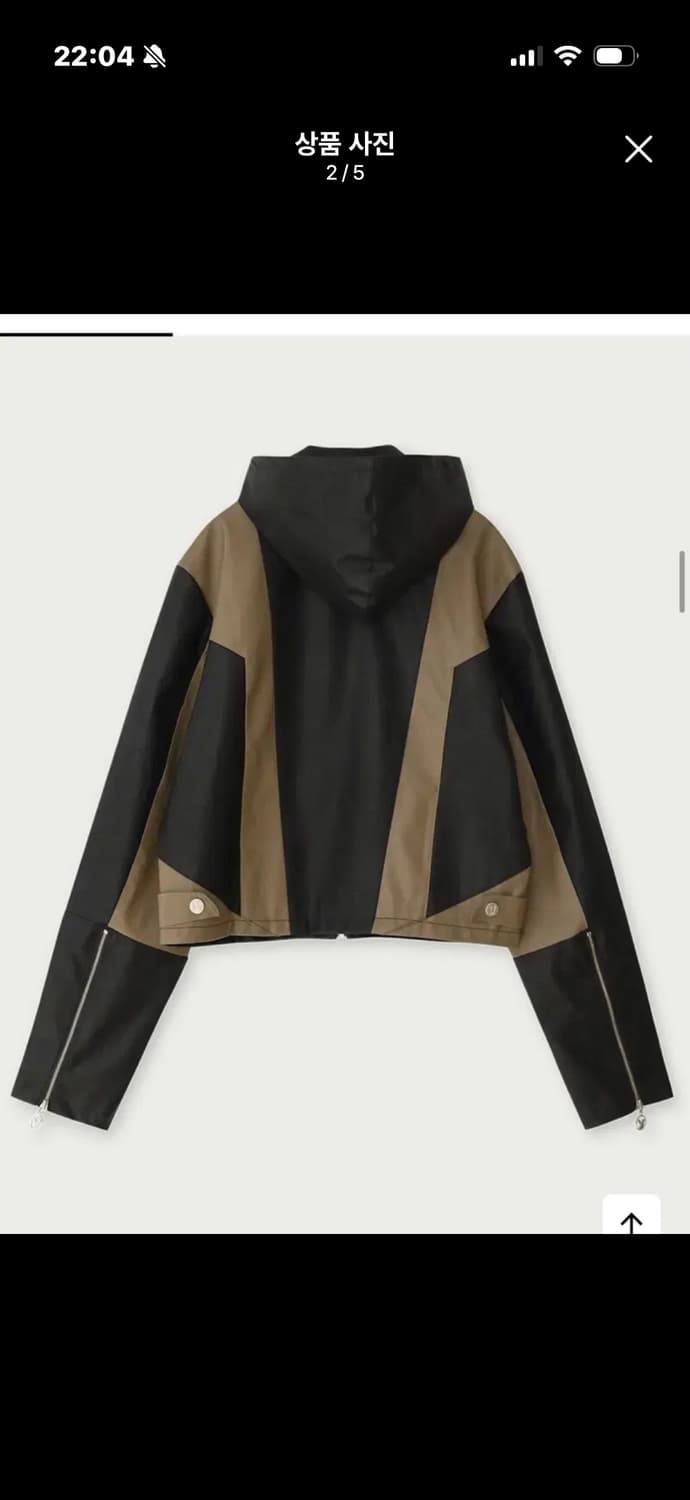 yuse 유즈 레더 후드자켓 상품이미지2