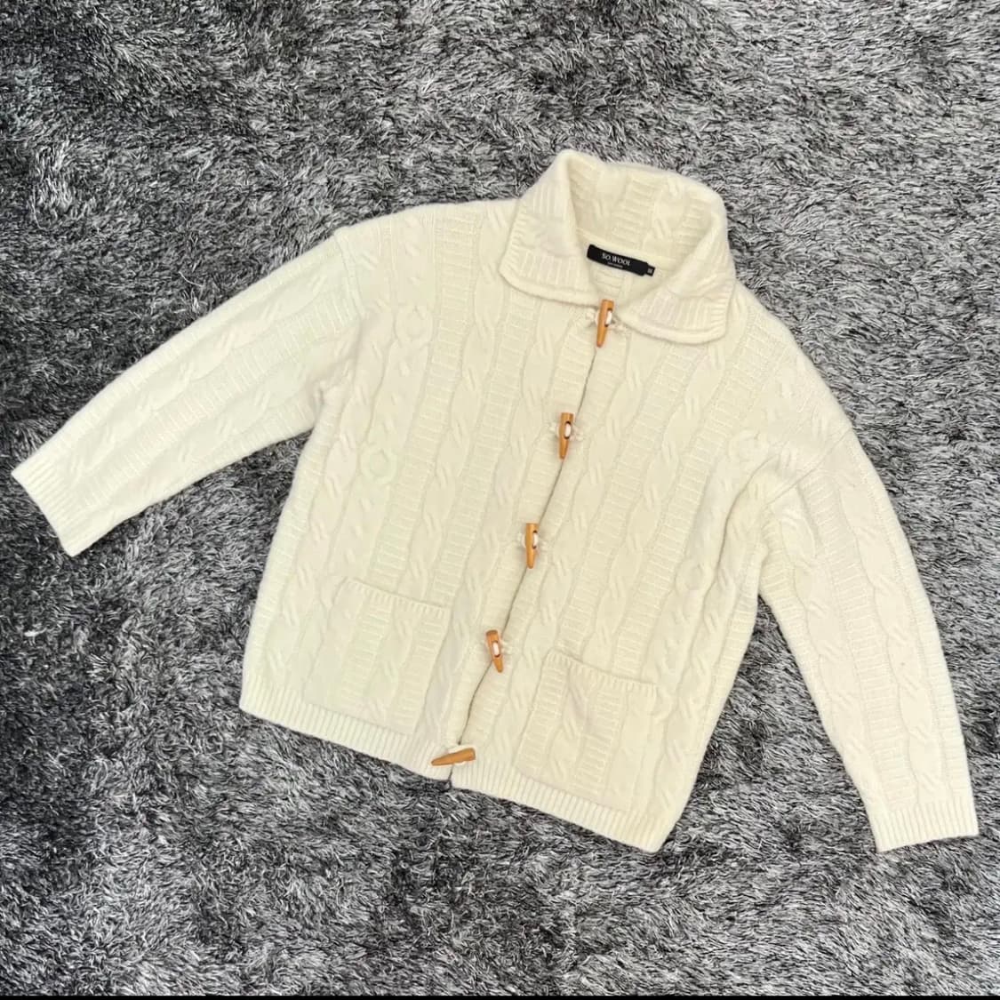 쏘울 SOWOOL 여성 울 케이블 더플 가디건 (55) 상품이미지1