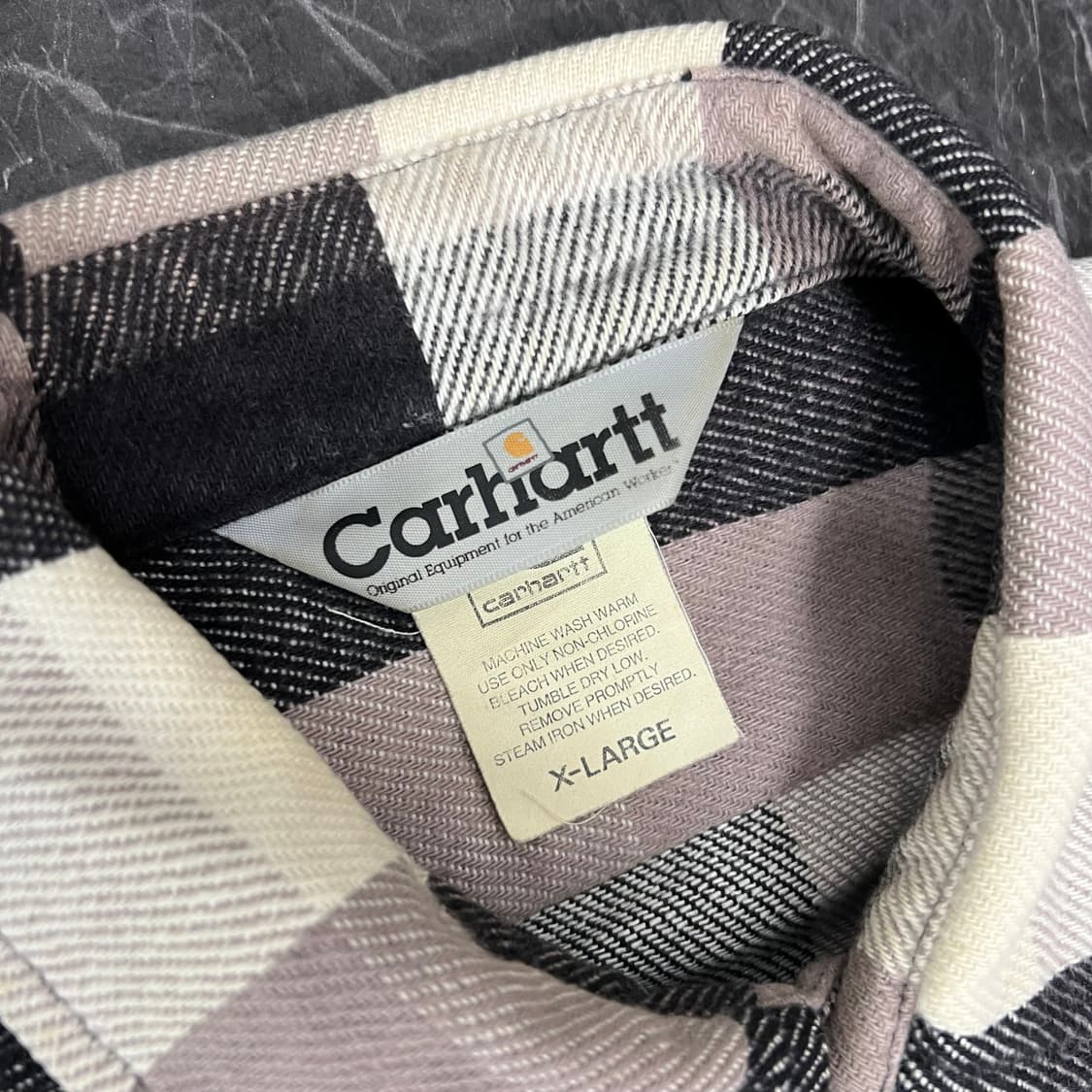 칼하트 헤비웨이트 플란넬 플래드 셔츠 상품이미지4