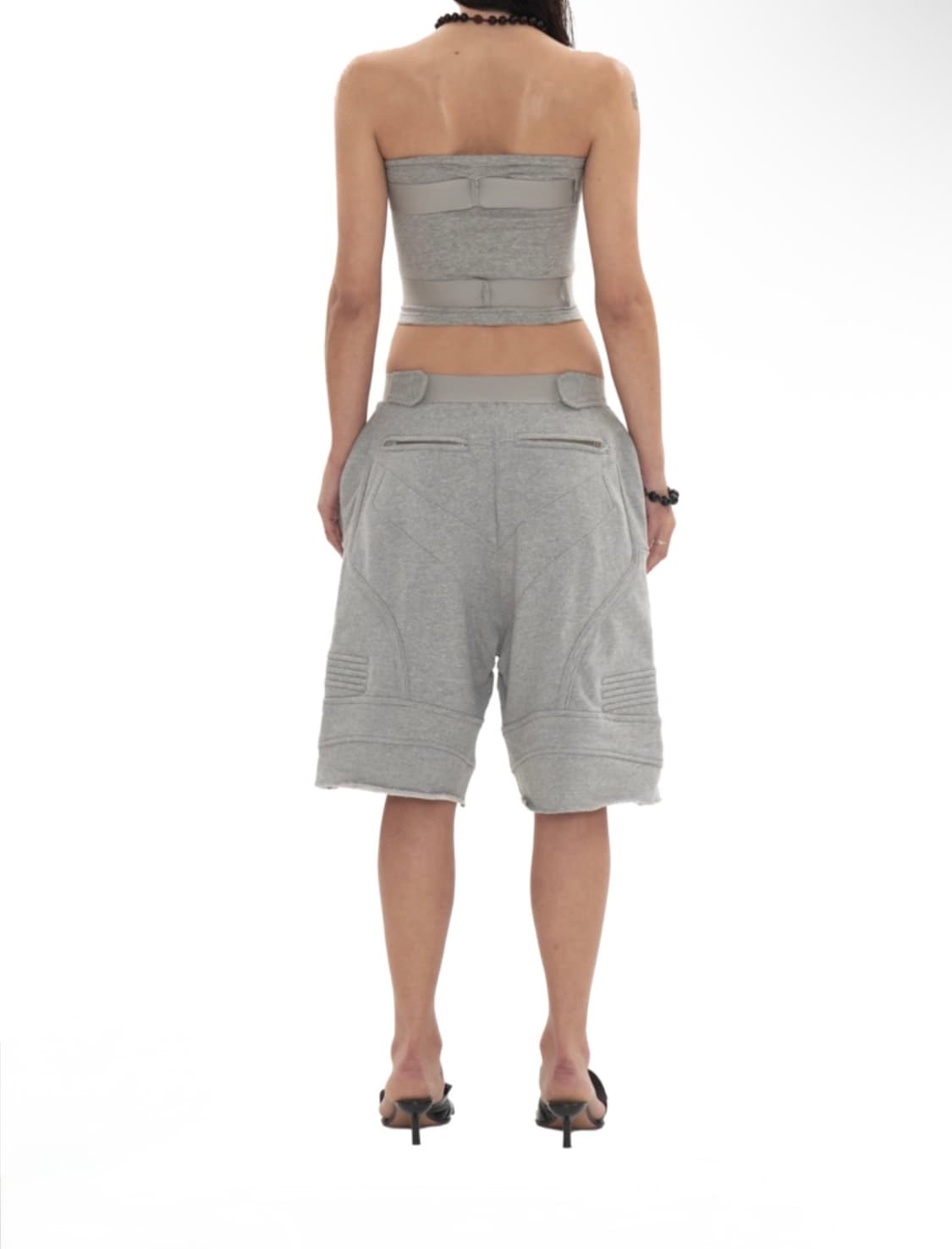 604service BIKER BANDING SWEAT SHORT 상품이미지2