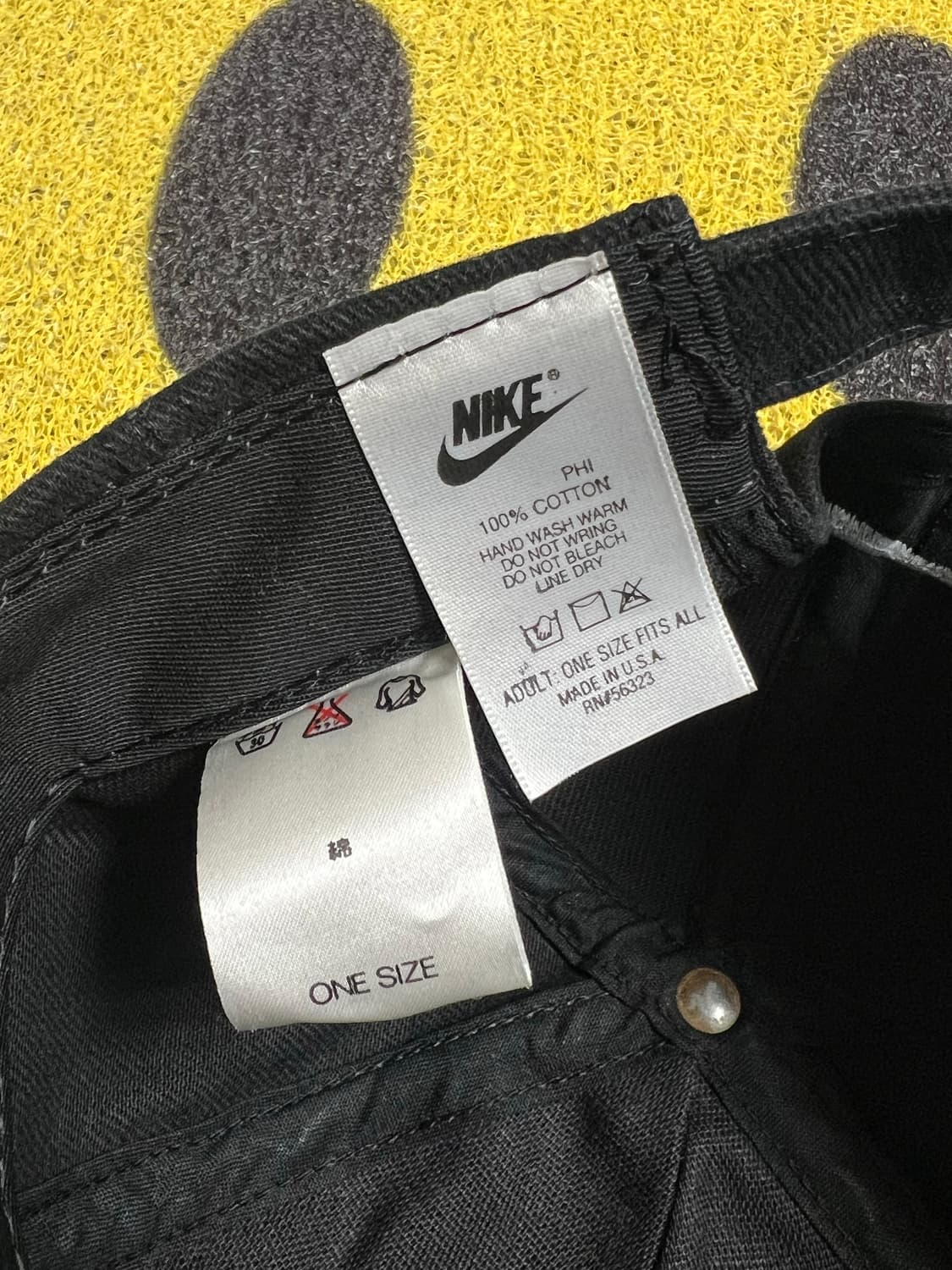 90s 나이키 로드맨 캡 모자 블랙 빈티지 상품이미지3