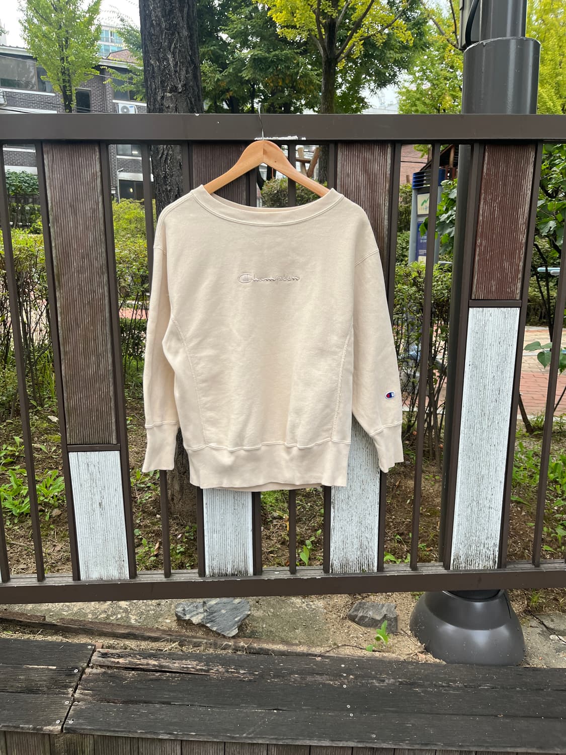 챔피온 리버스위브 블루택 스웨트셔츠 맨투맨 상품이미지1