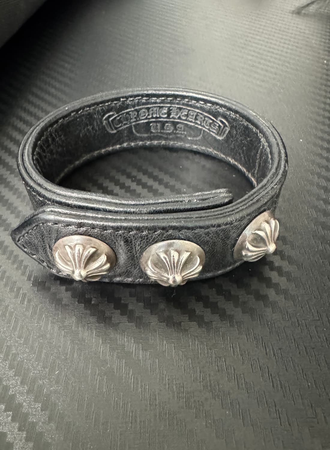 크롬하츠 레더 팔찌 상품이미지1