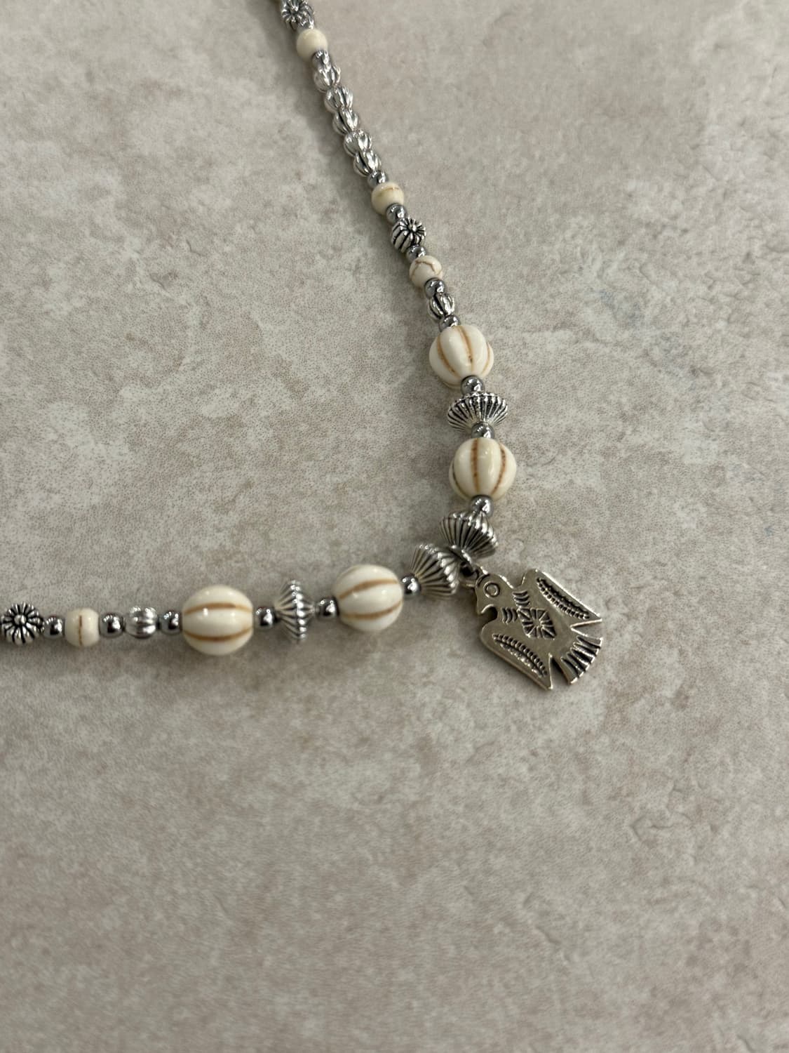 산호 비즈 나바호 목걸이 상품이미지2