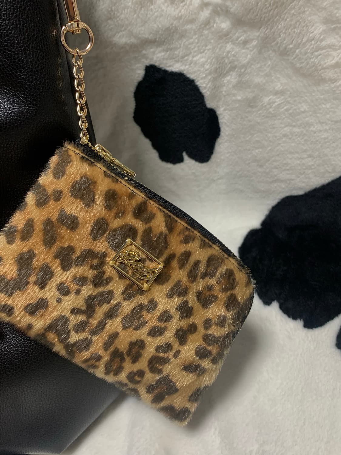 배드블러드 리버시블 레오파드 숄더백 카드지갑 상품이미지6