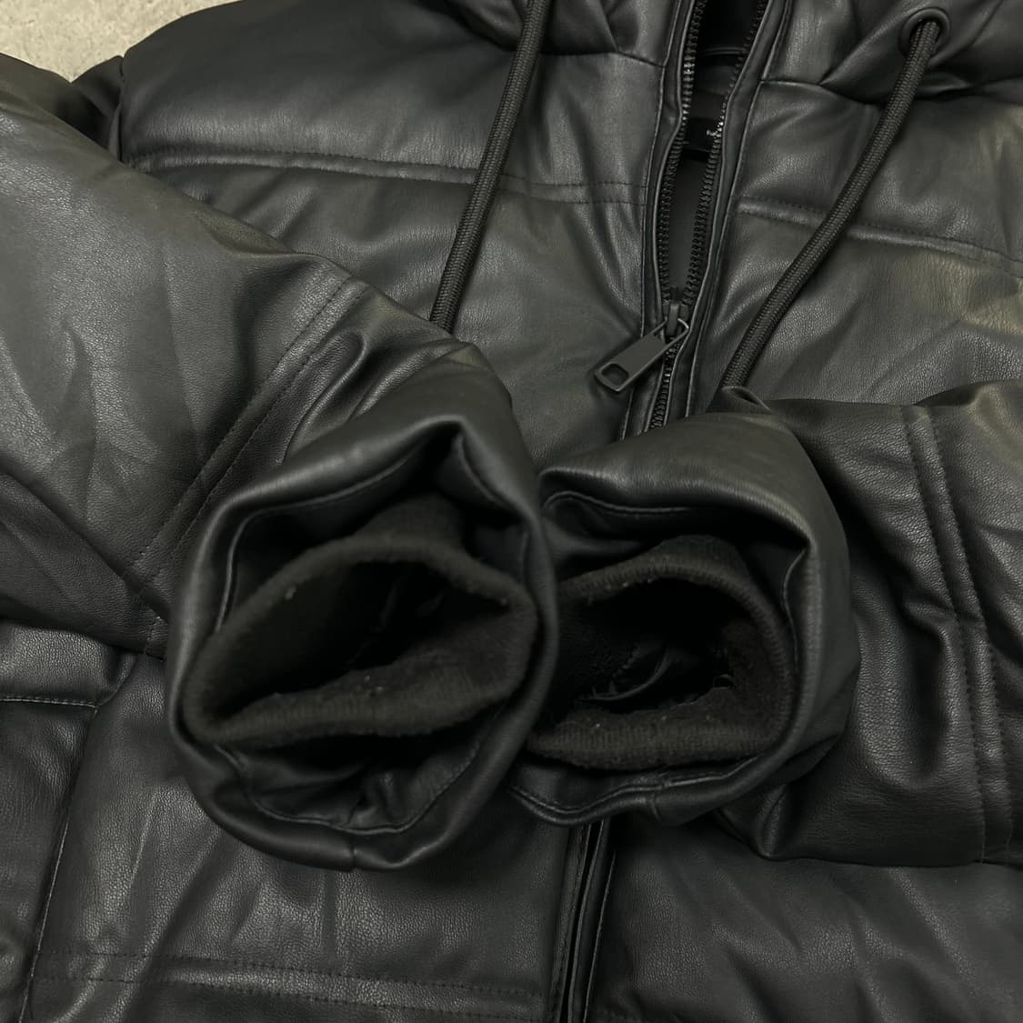 자라 레더 후드 패딩[1546] 상품이미지4