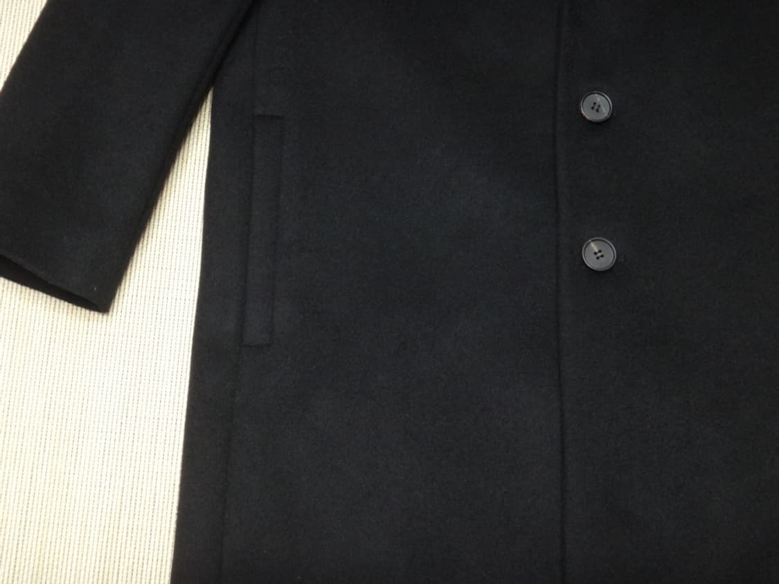 (S사이즈) 인사일런스 울 캐시미어 혼방 싱글 코트 상품이미지5