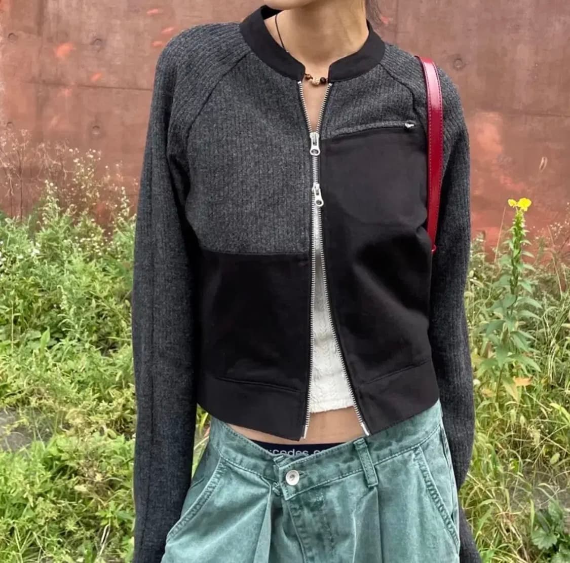 모래하우스 바이커 자켓 biker mix jacket 상품이미지2