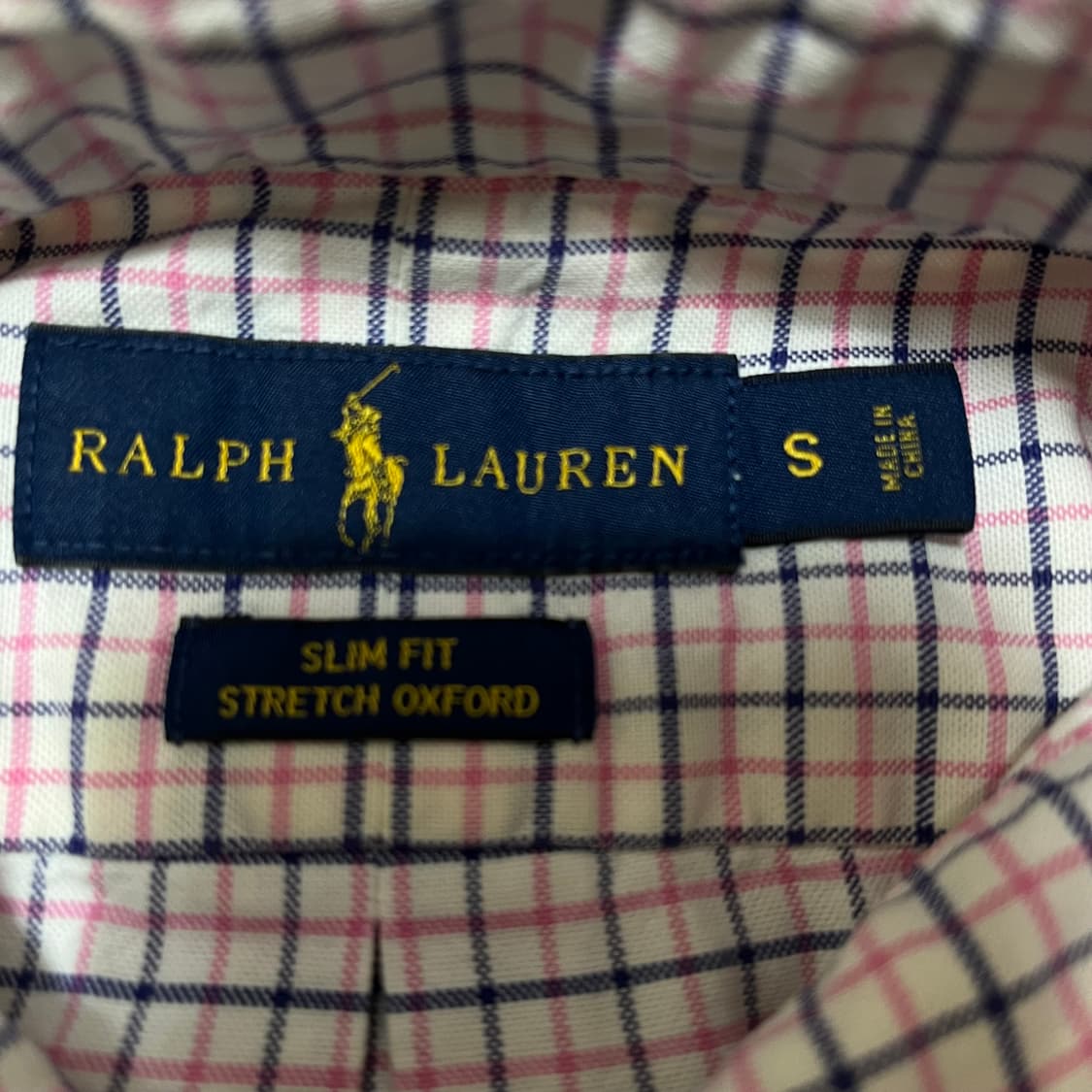 폴로 랄프로렌 옥스포드 체크 셔츠 S/90 상품이미지4
