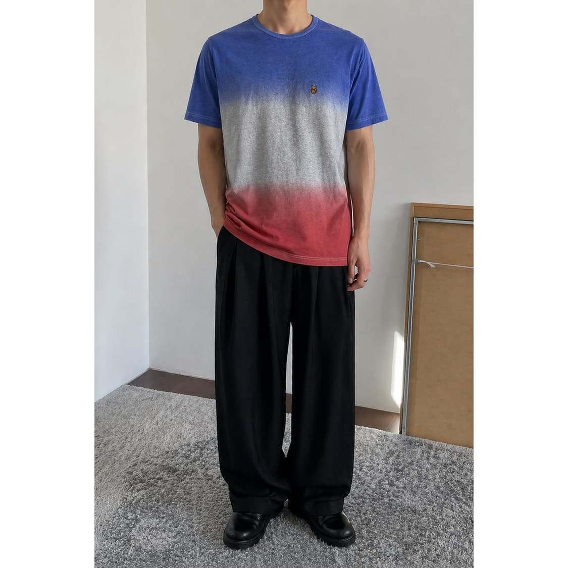 그라데이션 반팔 티 상품이미지2