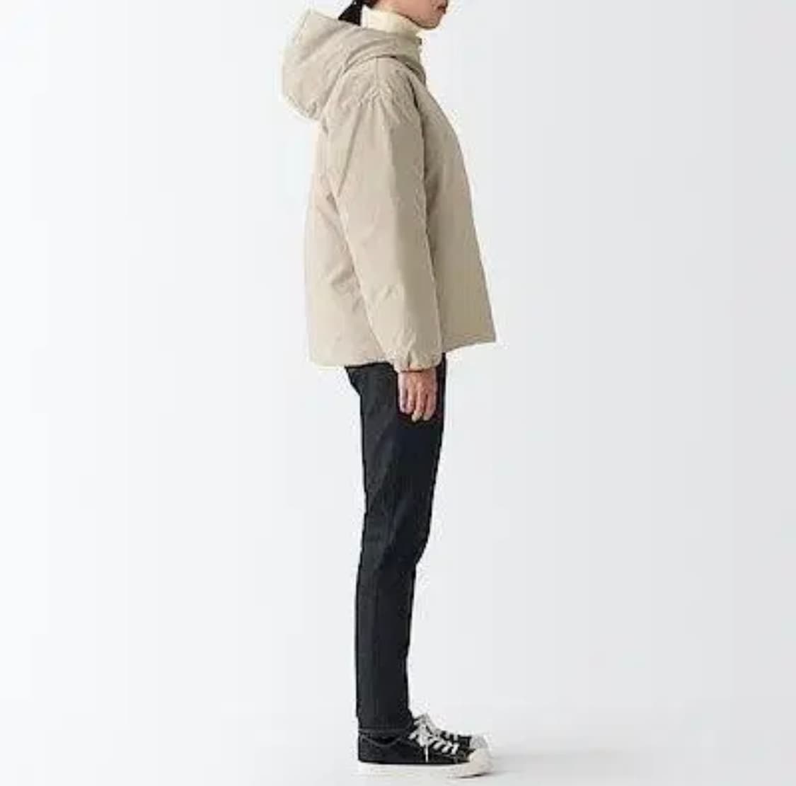 무인양품 발수 다운 재킷 라이트 베이지 XL 상품이미지4