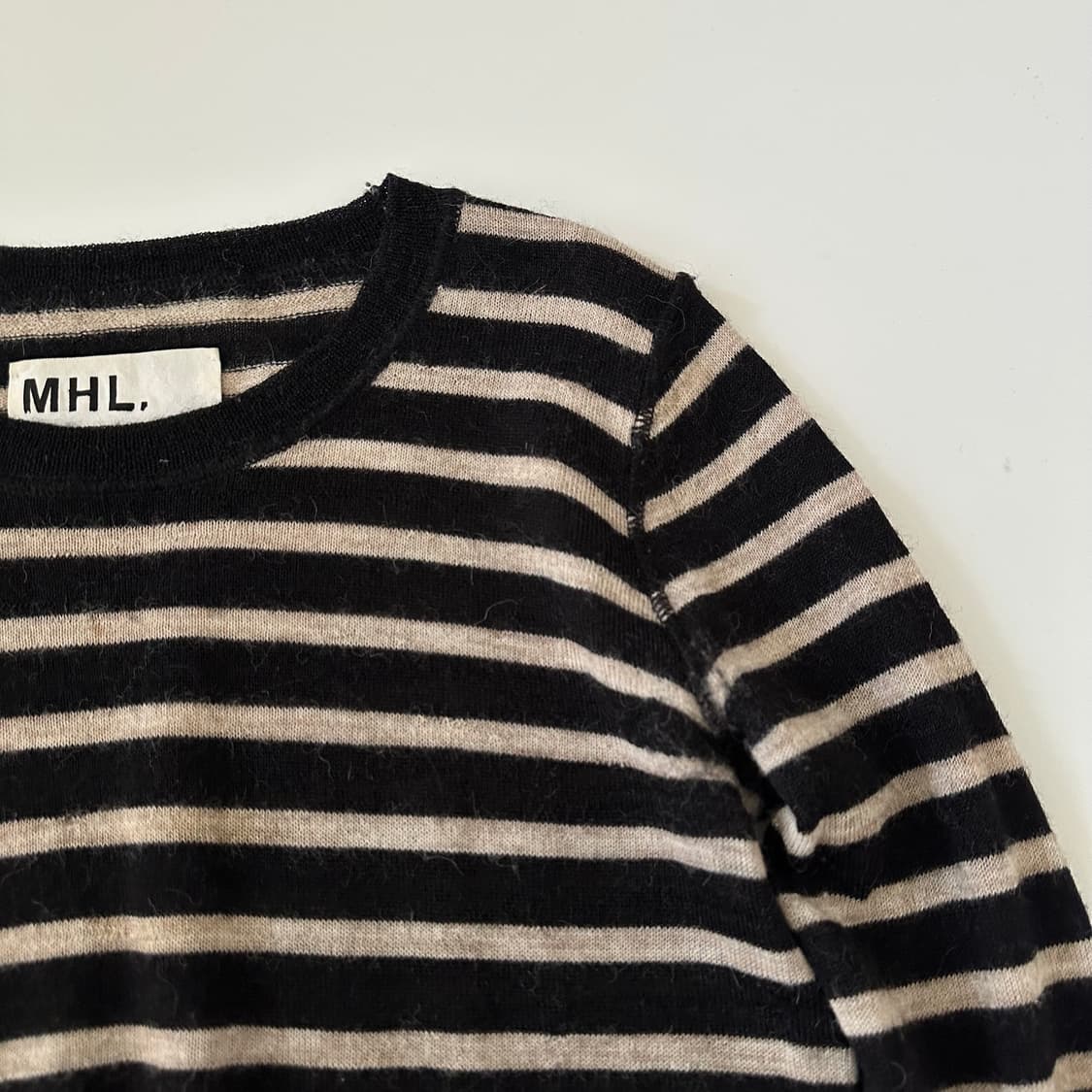 마가렛호웰 MHL 스트라이프 알파카 실크 혼방 니트 상품이미지2