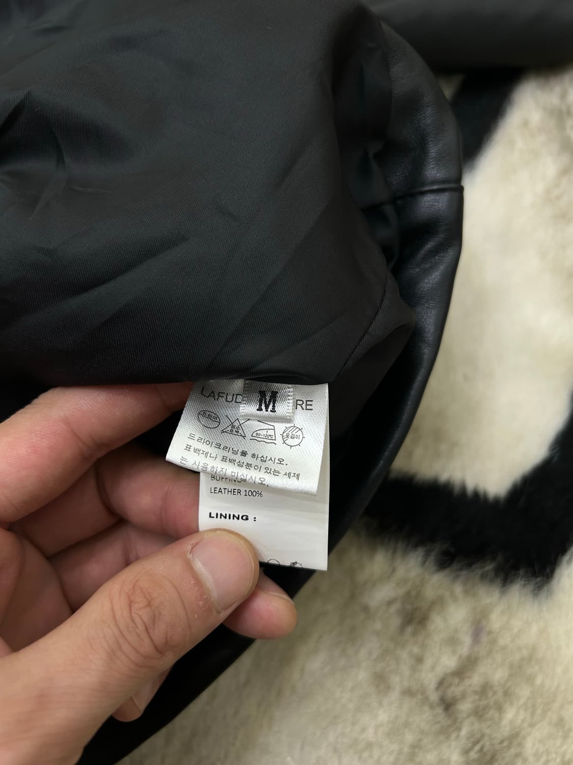 [M]라퍼지스토어 버핑레더 2Way 포켓 블루종/블랙 상품이미지5