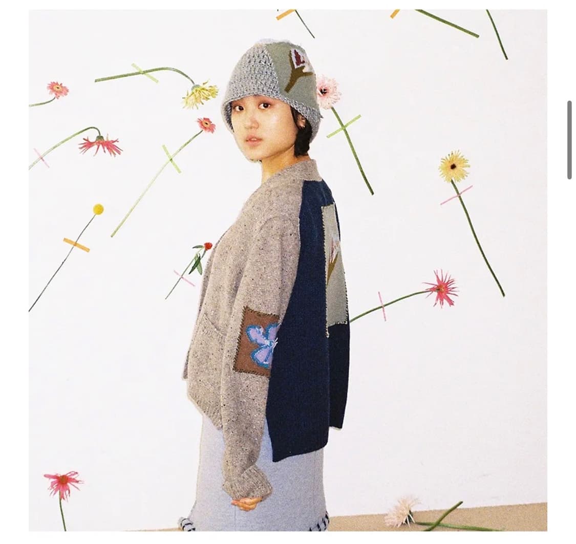 미수아바흐 패치 가디건 상품이미지1