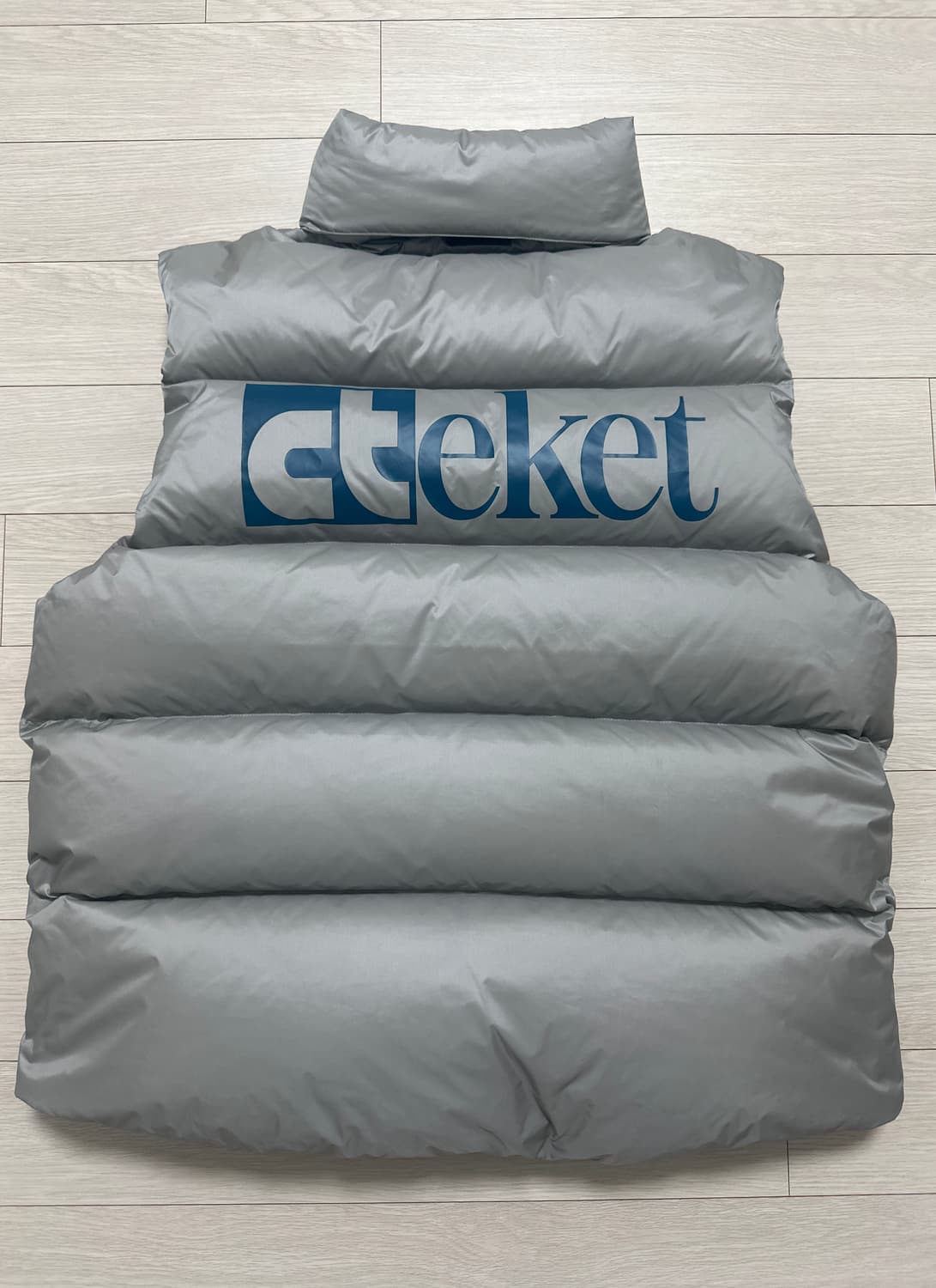 Teket 테켓 스노우볼 다운 베스트 그레이 (M) 상품이미지4