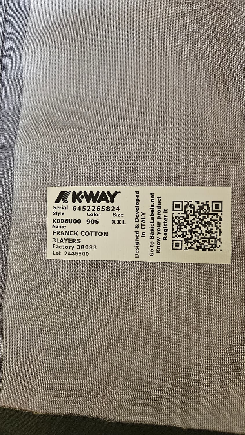 K-WAY 3LAYER COTTON RAIN HOODIE JACKET  상품이미지10