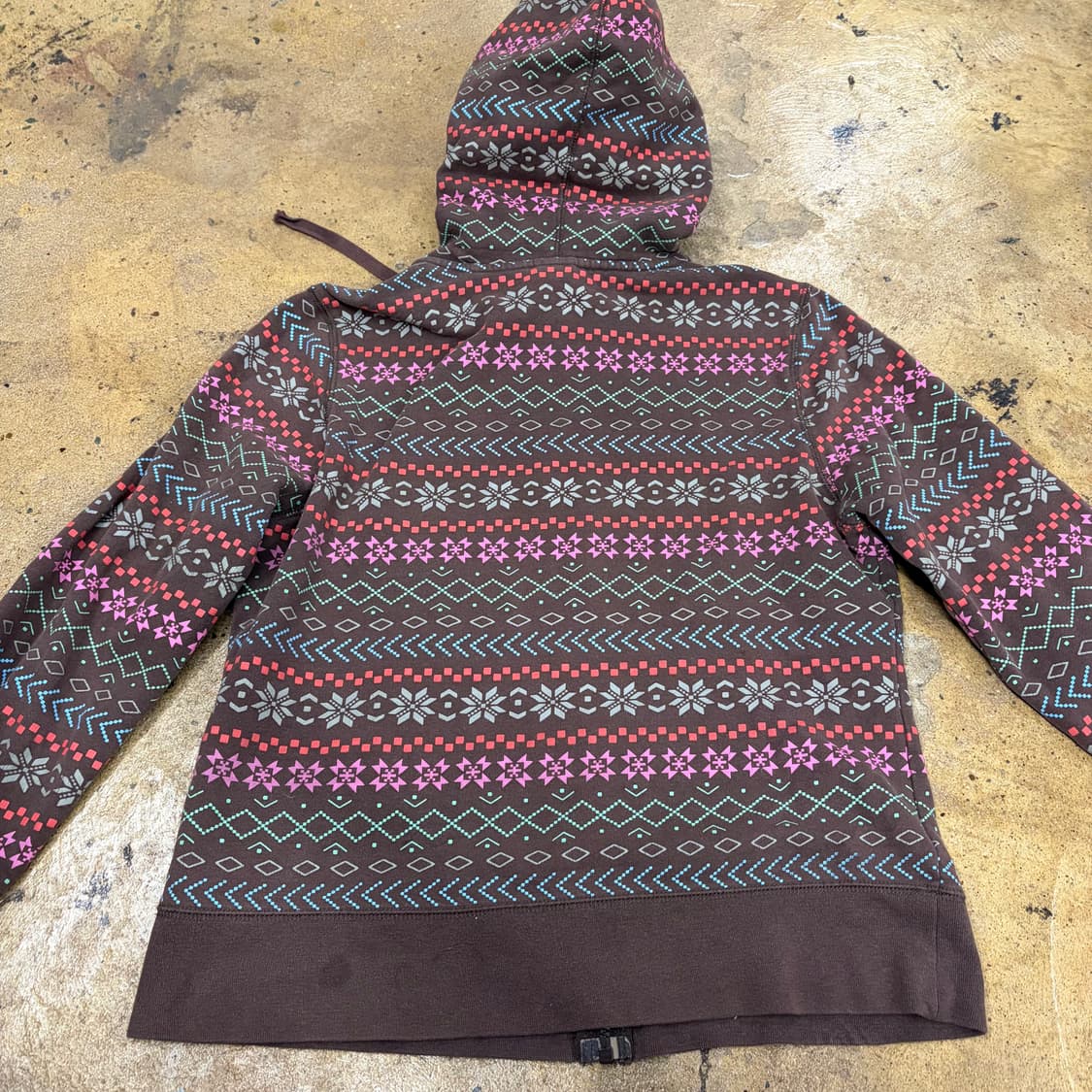 노스페이스 모리 빈티지 브라운 패턴 후드집업 상품이미지4