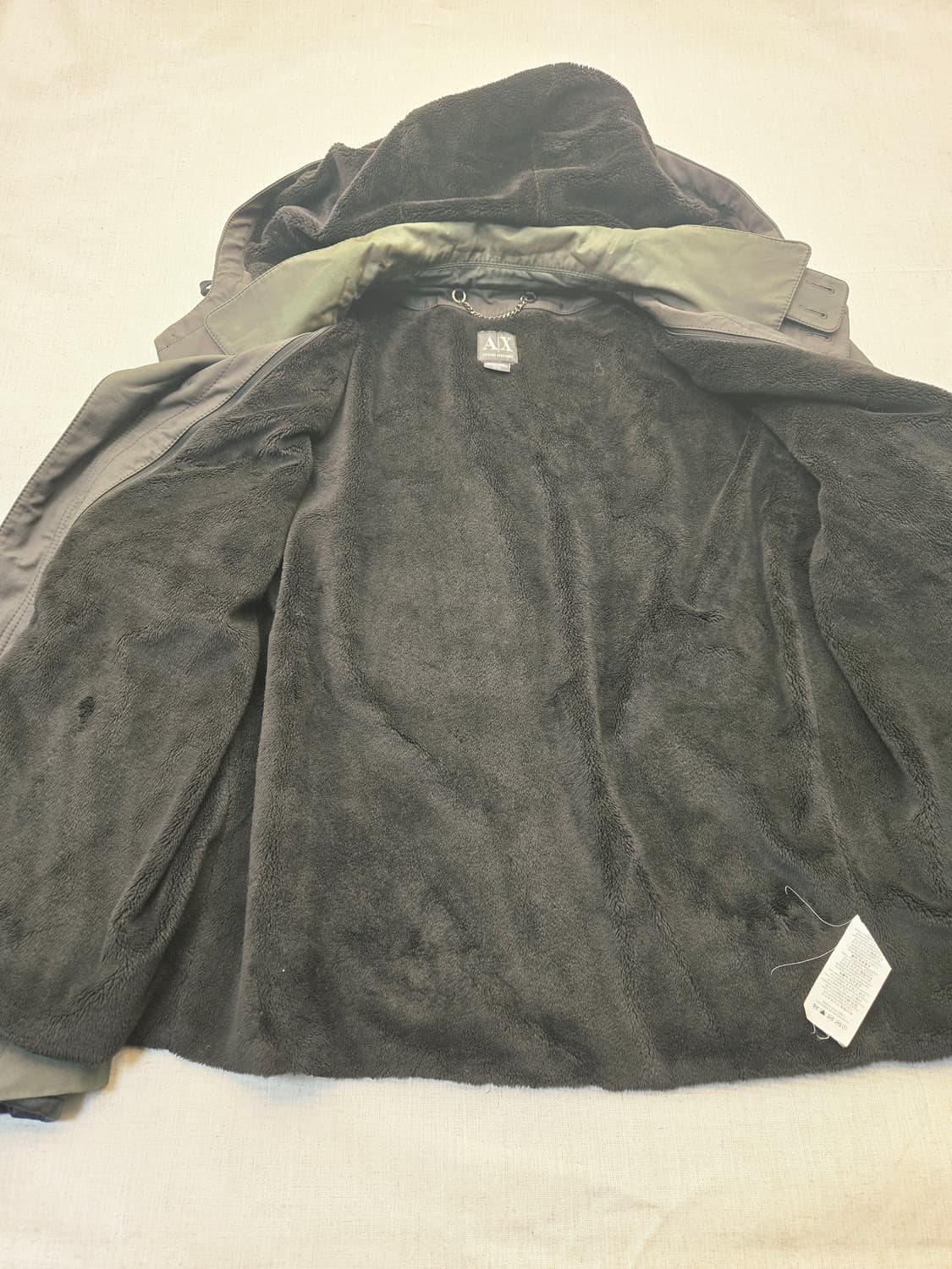 알마니익스체인지 후드 탈부착 차콜 그레이 자켓 상품이미지6