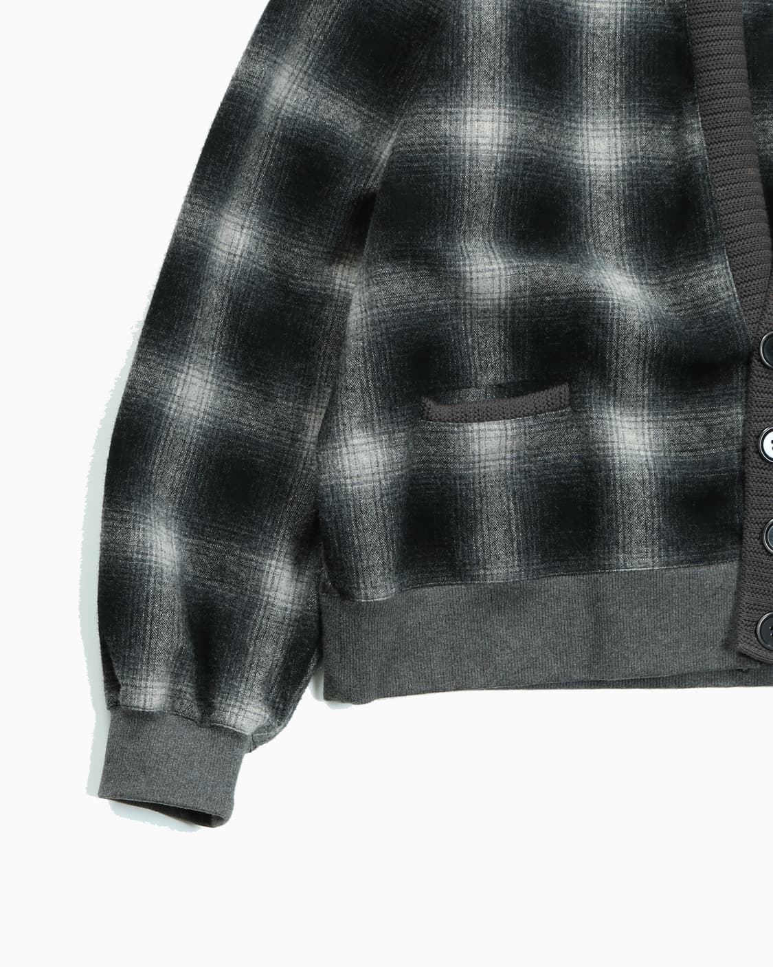  BOWWOW Wool Check Cardigan 상품이미지6