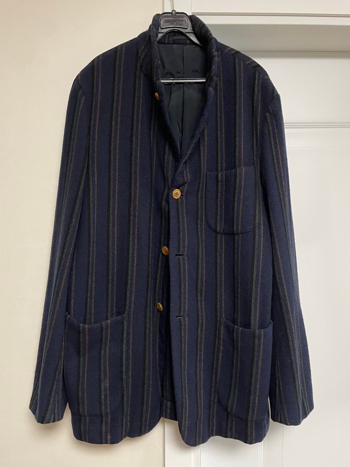 꼼데옴므  스트라이프 울 자켓 상품이미지1