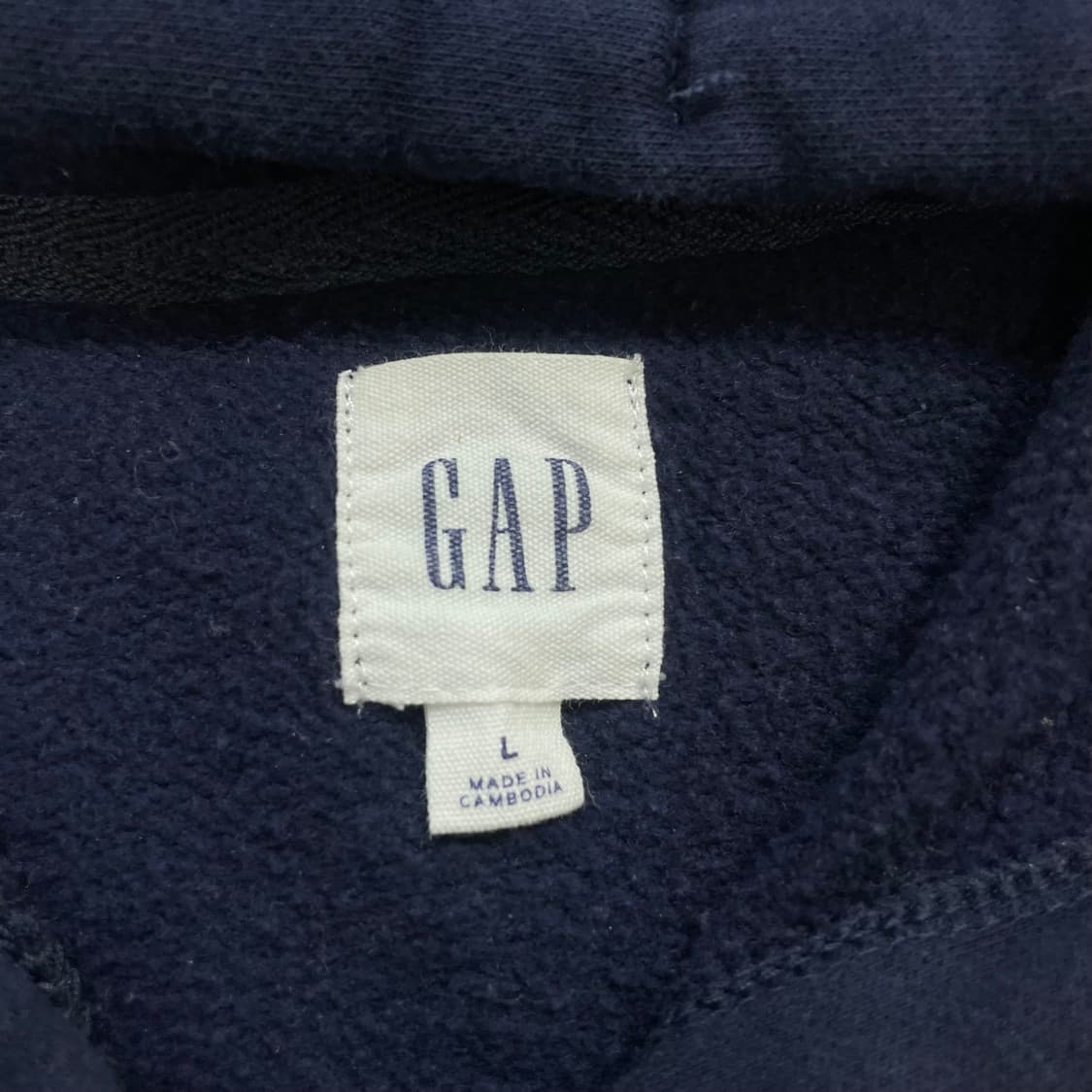 갭 Gap 스펠 로고 후드집업 네이비 상품이미지4