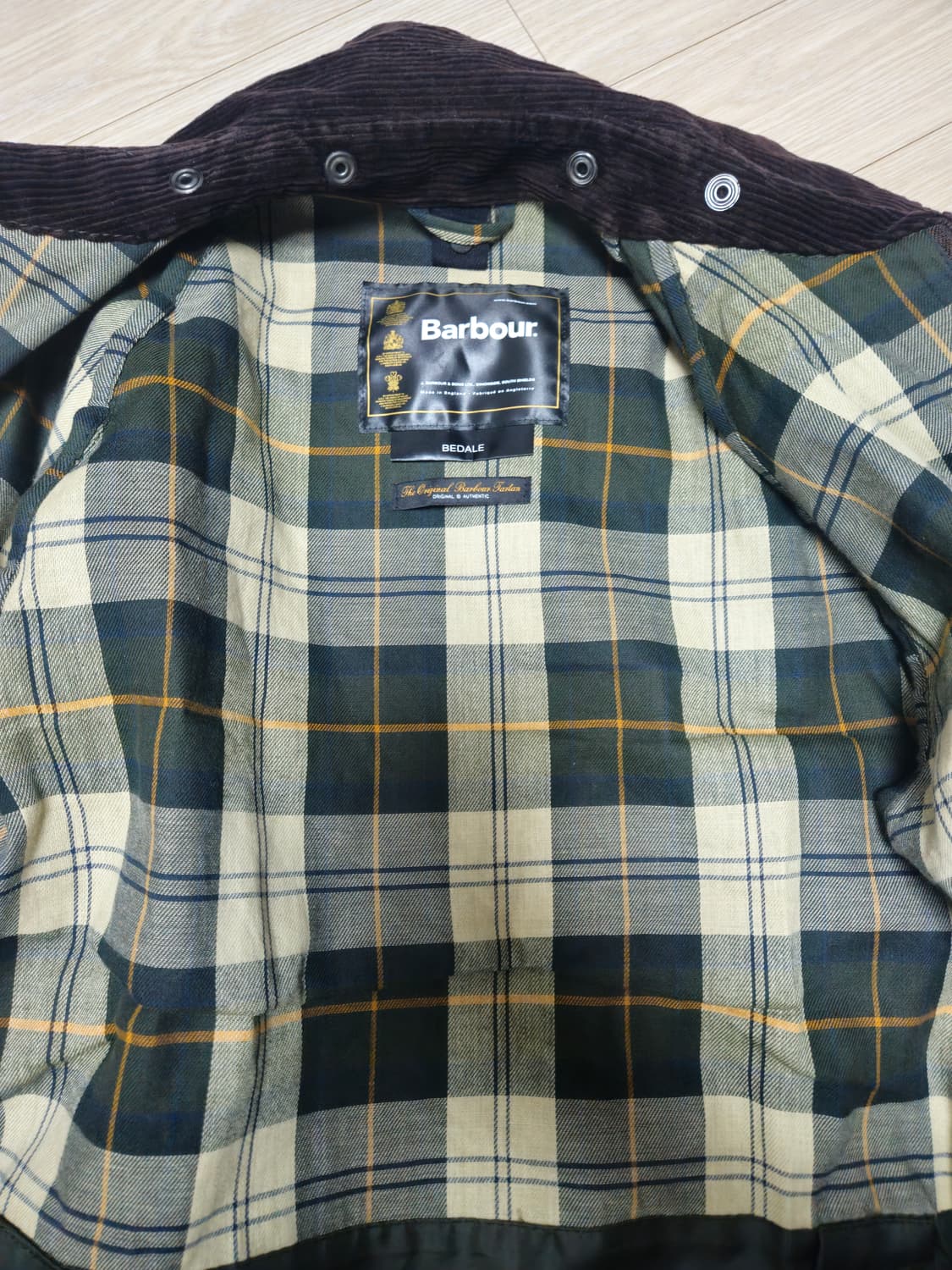 바버 비데일 왁스자켓 36 사이즈  상품이미지6