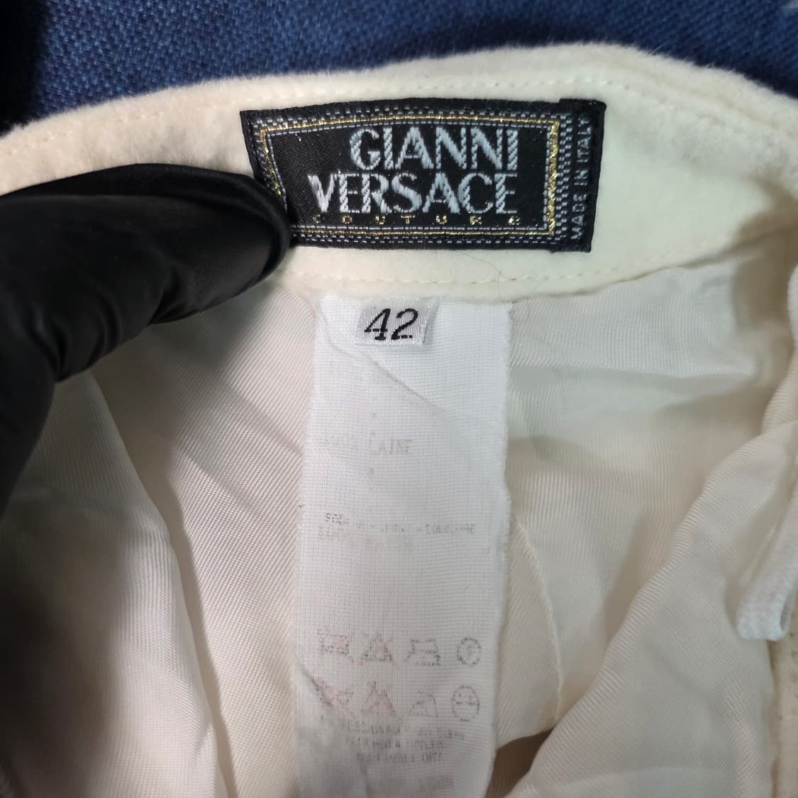 Gianni Versace 베르사체 미니 스커트 아이보리 42 (미니멀) 상품이미지3