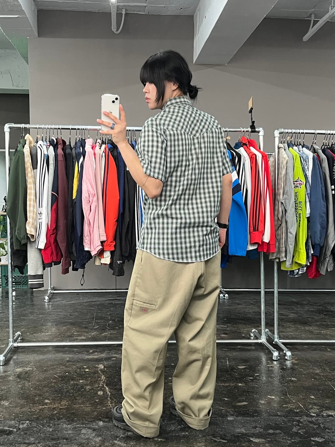 랭글러 웨스턴 체크 셔츠  상품이미지4