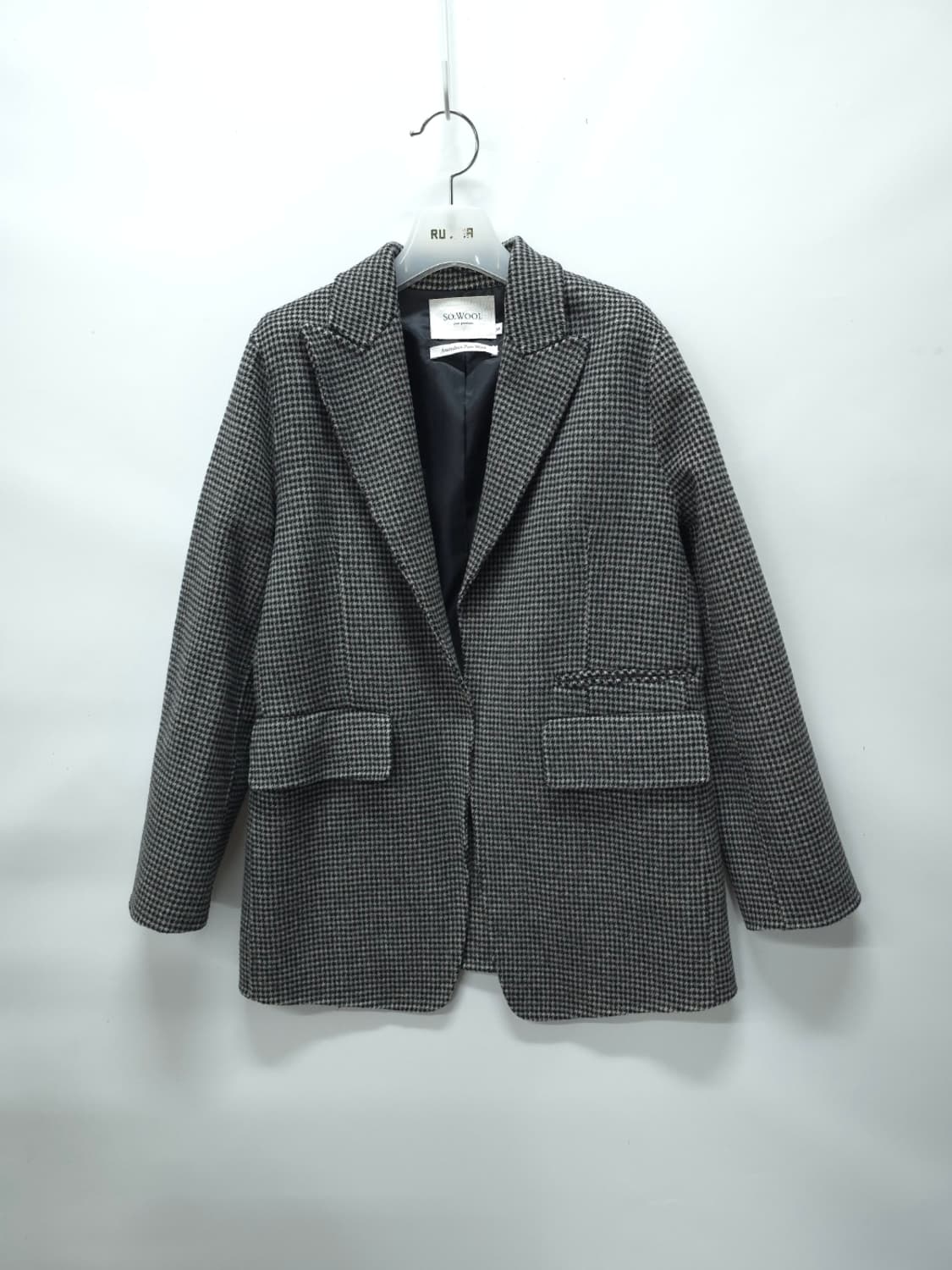 소울(SO.WOOL) 울100% 체크 블레이져자켓 (66) 상품이미지1