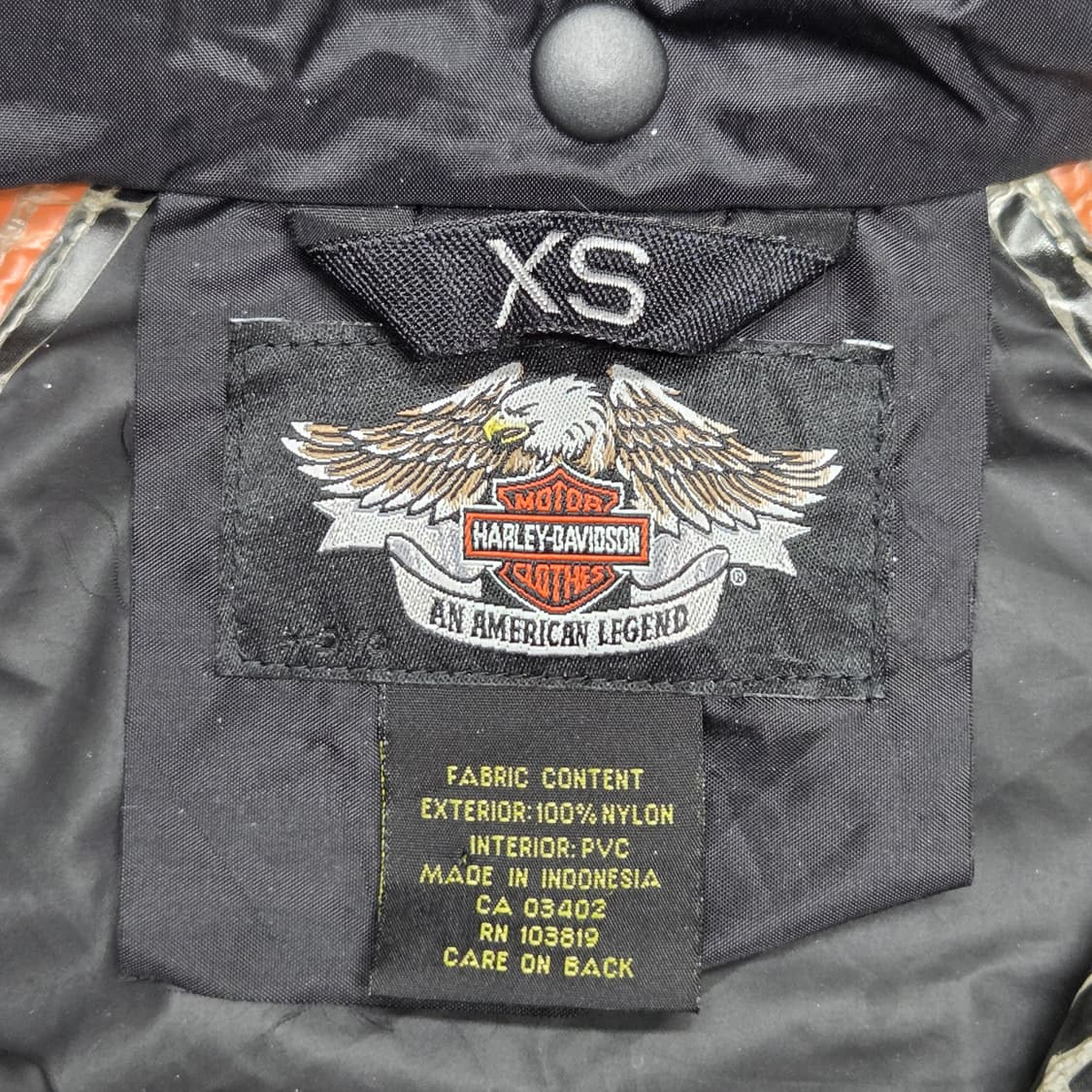 Harley Davidson 할리데이빈스 백 로고 나일론 라이딩 자켓 상품이미지5