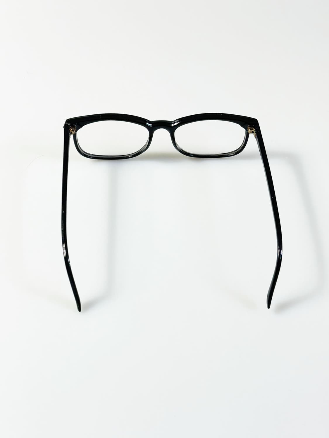 90s 클래식 블랙 뿔테 스퀘어 빈티지 안경 상품이미지5