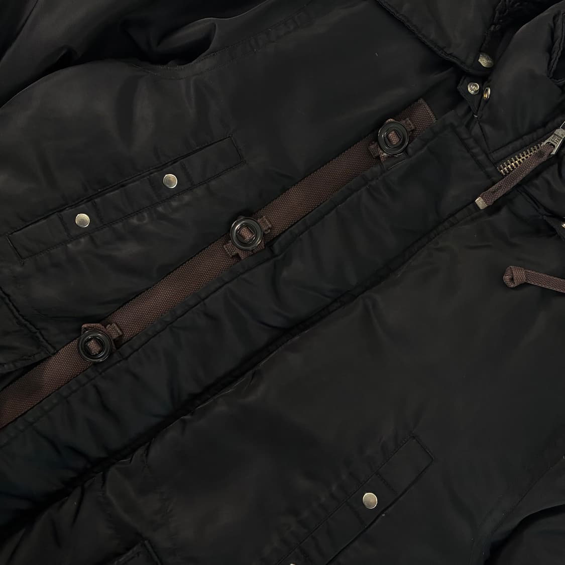 Polo jeans 폴로 진스 컴퍼니 블랙 나일론 헤비 아크틱 다운 자켓 상품이미지3