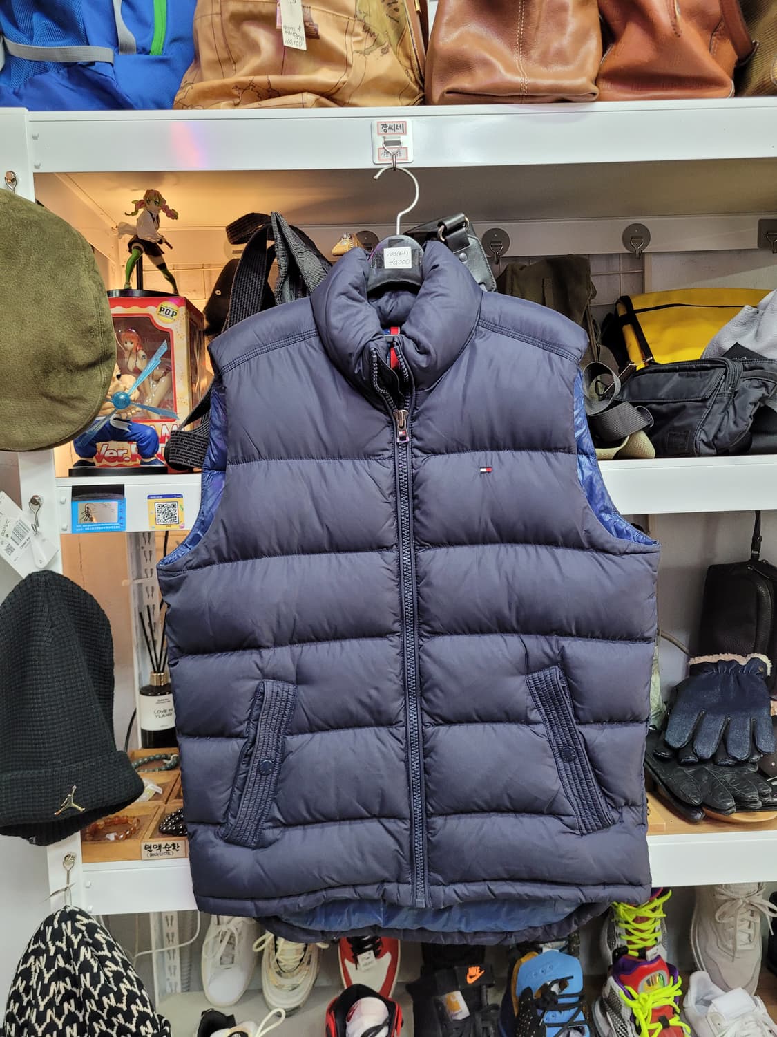 타미힐피거 네이비 패딩 조끼 (오리털) 상품이미지1