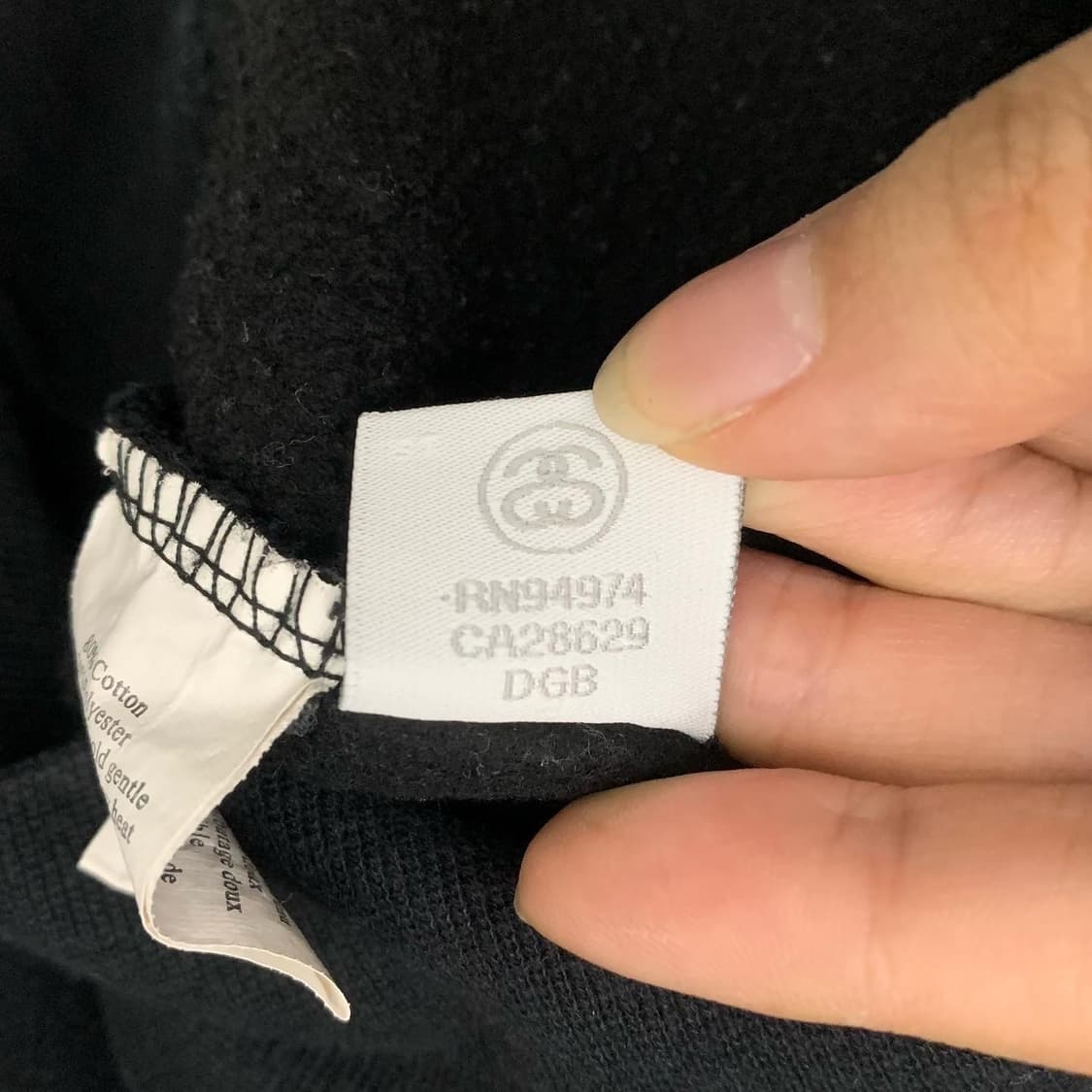 스투시 블랙 백빅프린팅 후드티 상품이미지10