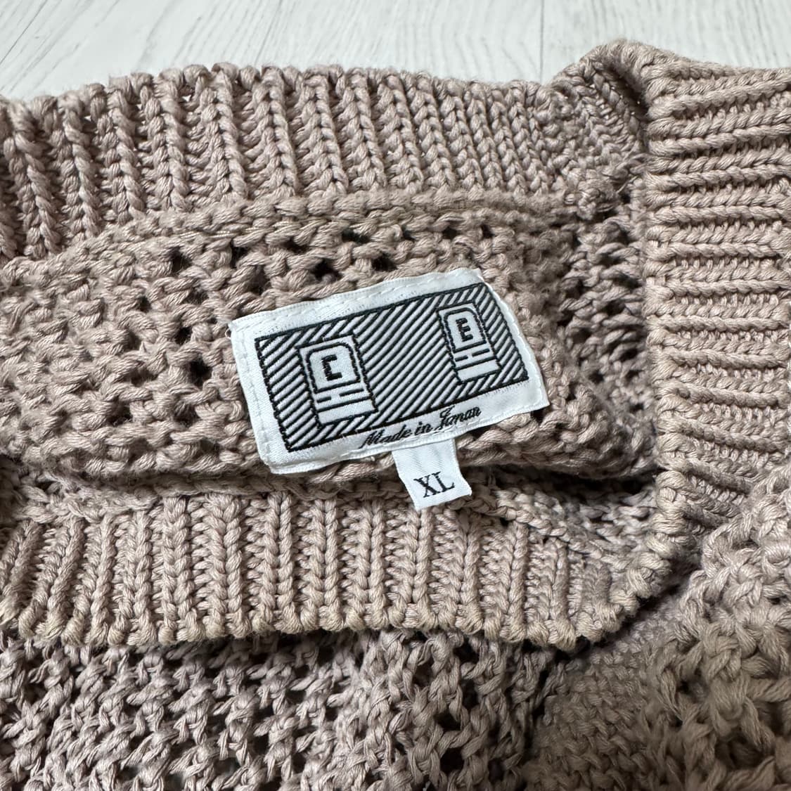 [카브엠트] 사이드 립 루즈 메시 니트 (XL) 상품이미지5