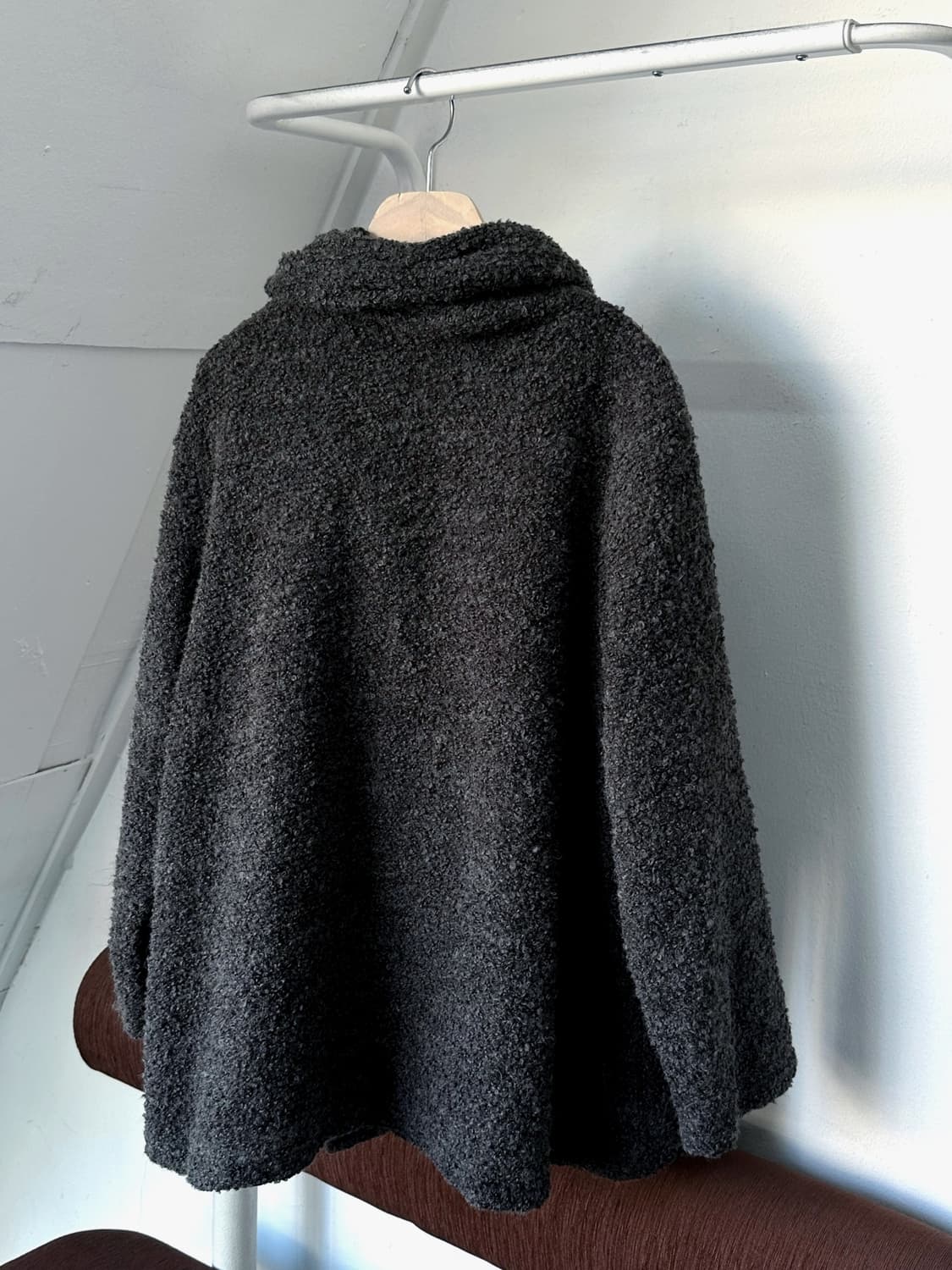 Boucle fabric 1B design wide jacket 상품이미지6