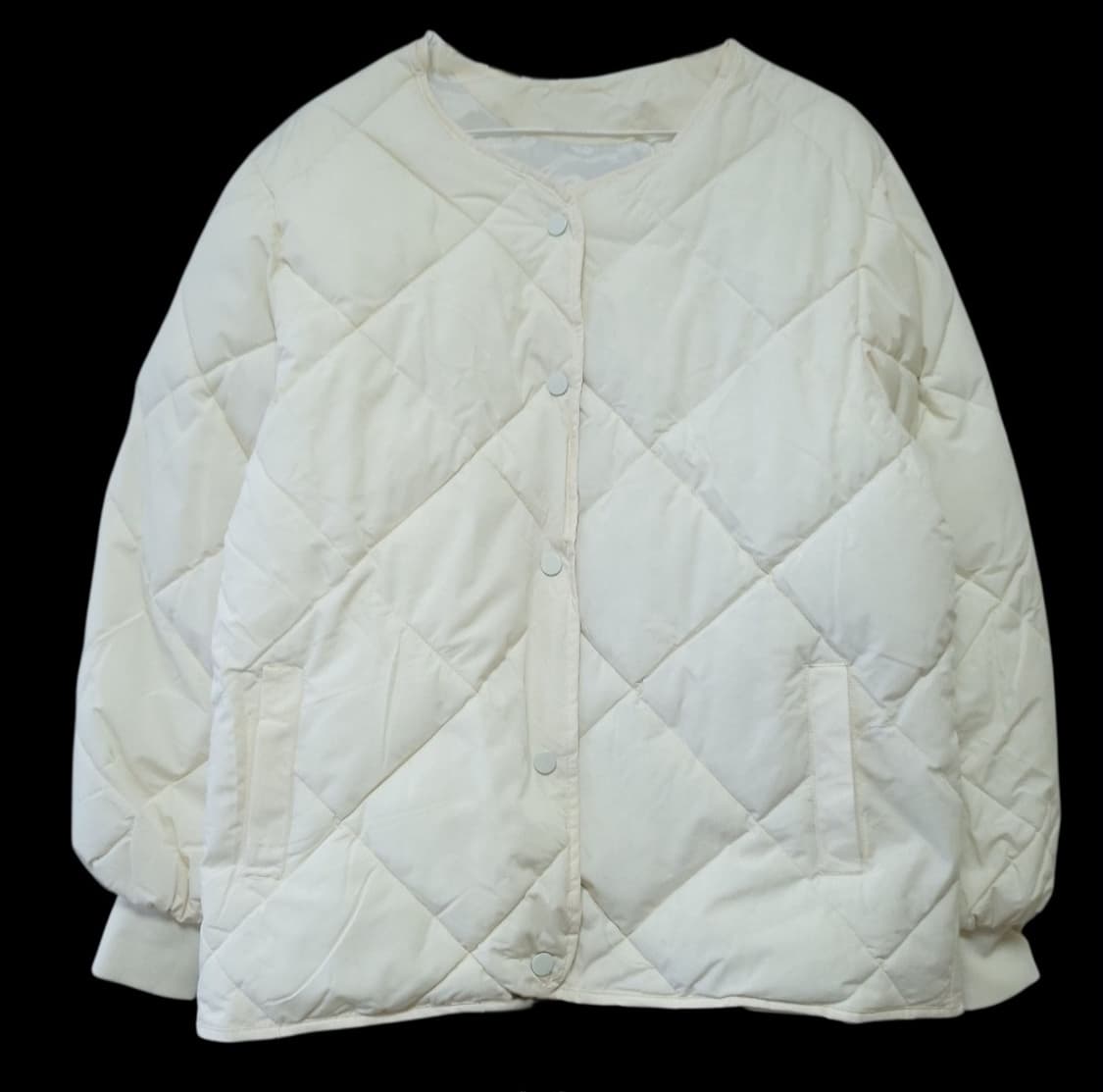 아이보리 경량패딩잠바 95-100 점퍼 상품이미지2