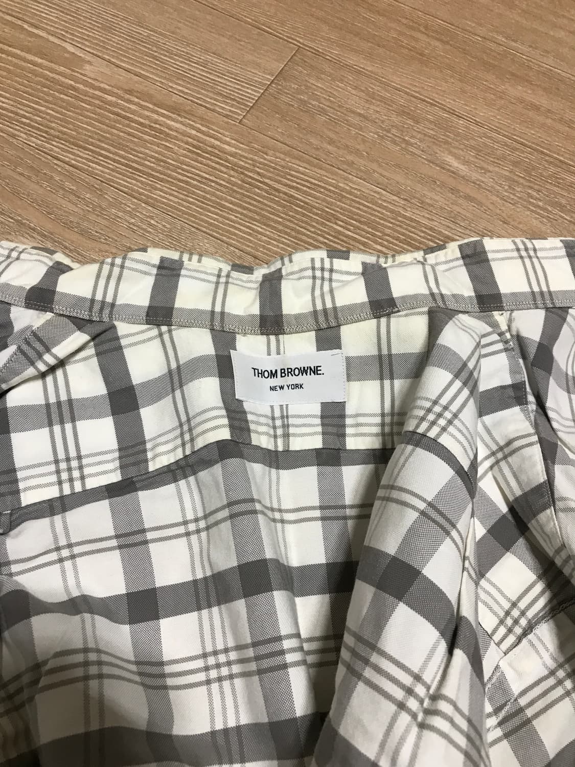 톰브라운 체크셔츠 상품이미지2