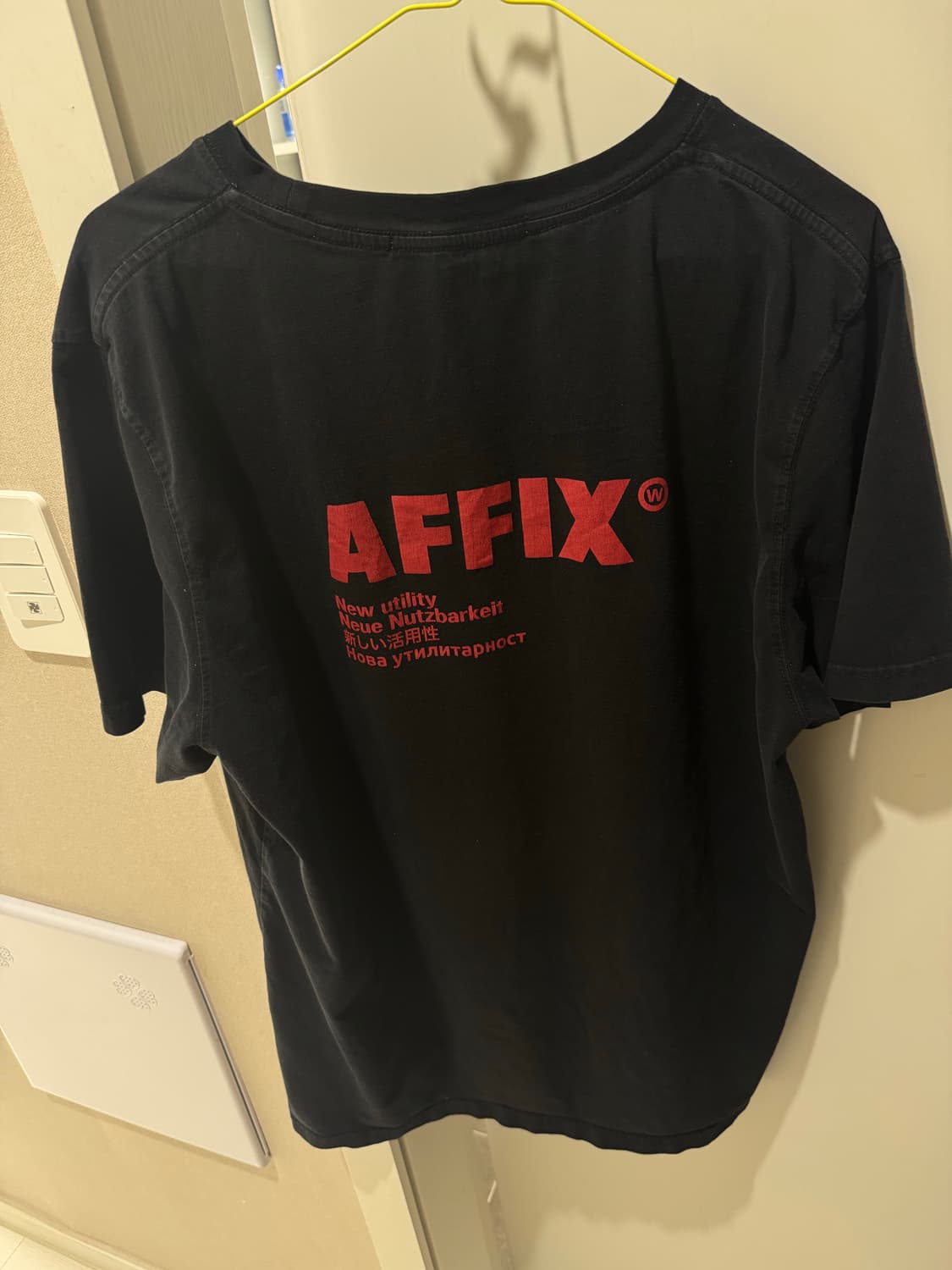 XL) 아픽스 AFFIX 반팔 블랙 레드 상품이미지4