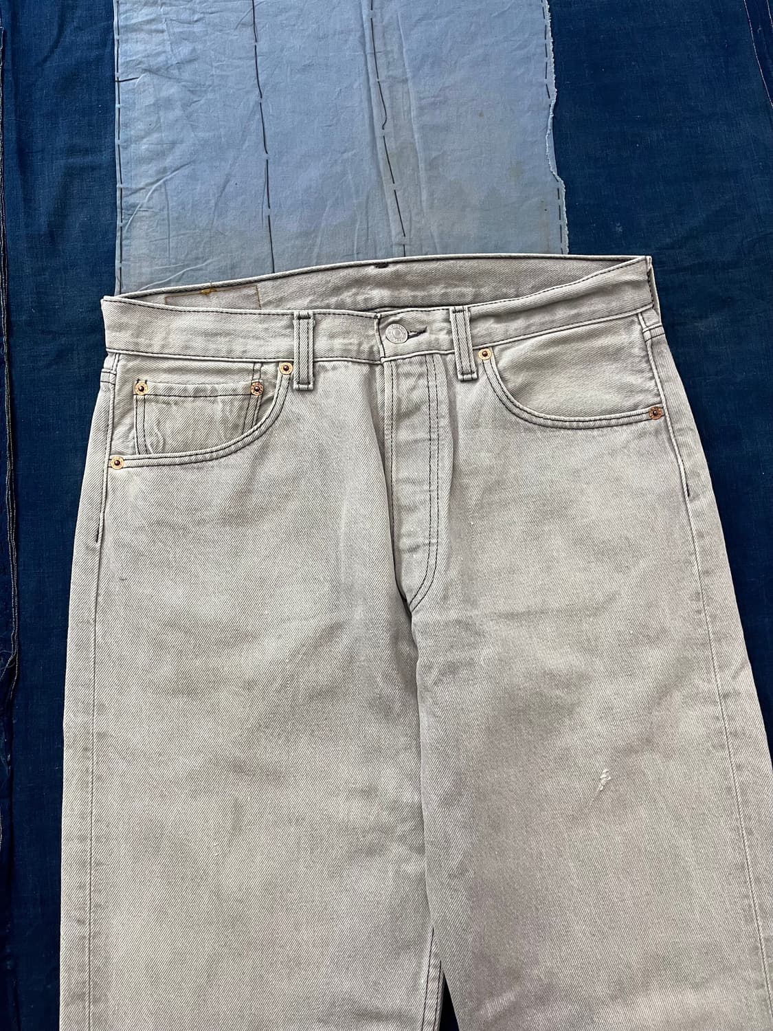 빈티지 리바이스 501 데님 팬츠 그레이 상품이미지4