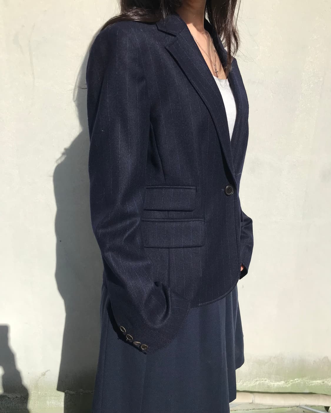 Aspesi 네이비 스트라이프 블레이저 상품이미지6
