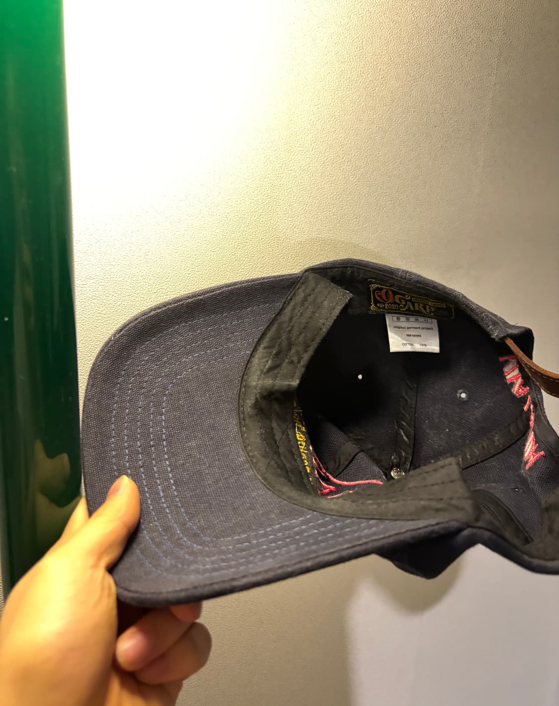 오가프 모자 Motivation Message Cap Navy 상품이미지4