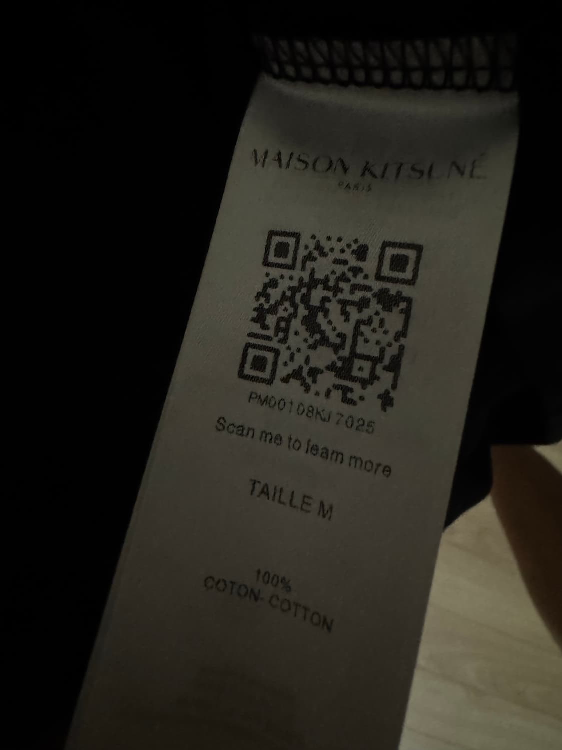 메종키츠네 반팔 검정 상품이미지4