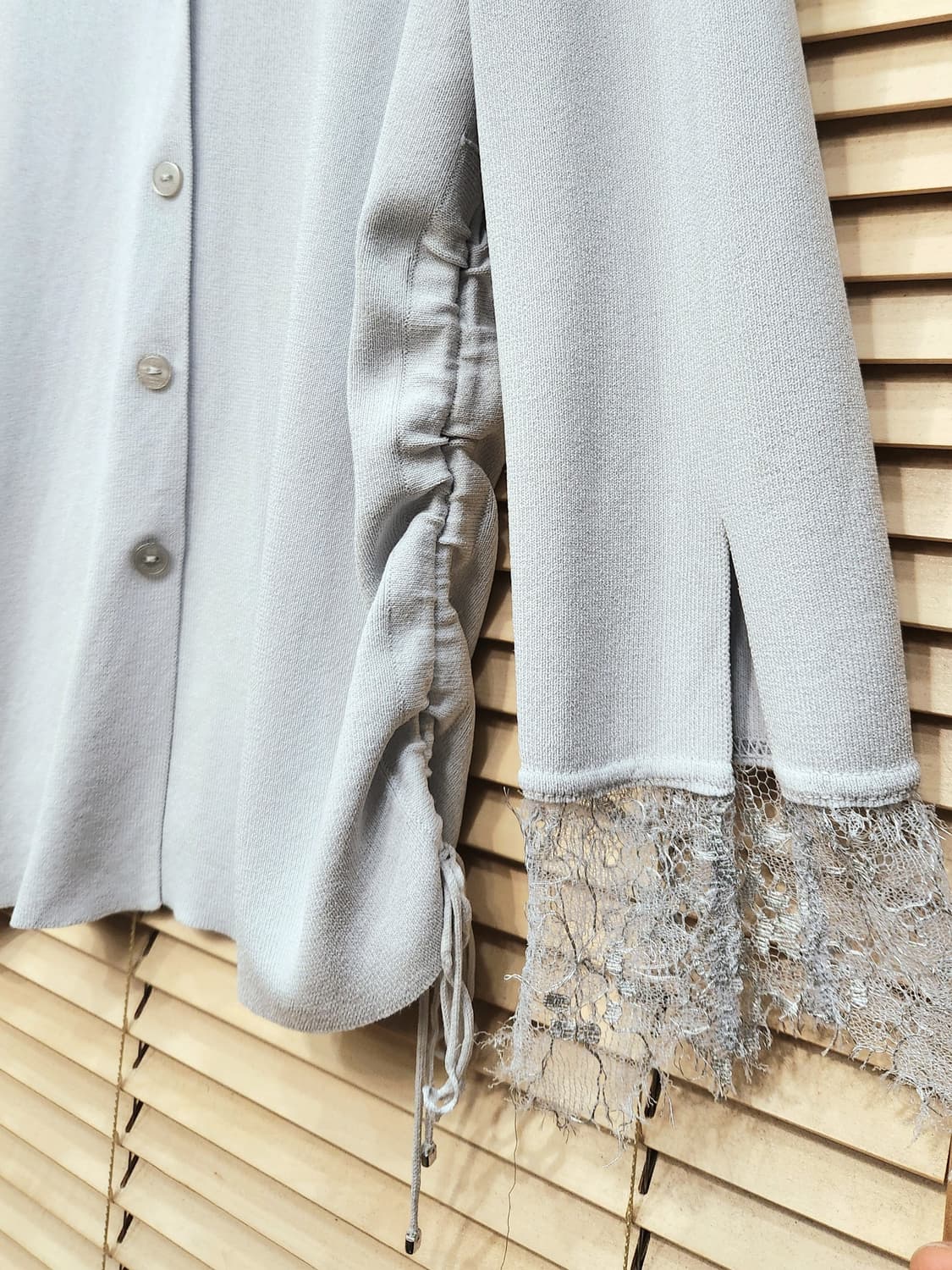 에스까다 레이스믹스 니트블라우스 상품이미지3