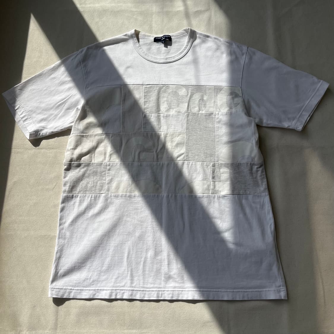 꼼데가르송옴므 AD2018 패치워크 로고 티셔츠 상품이미지1