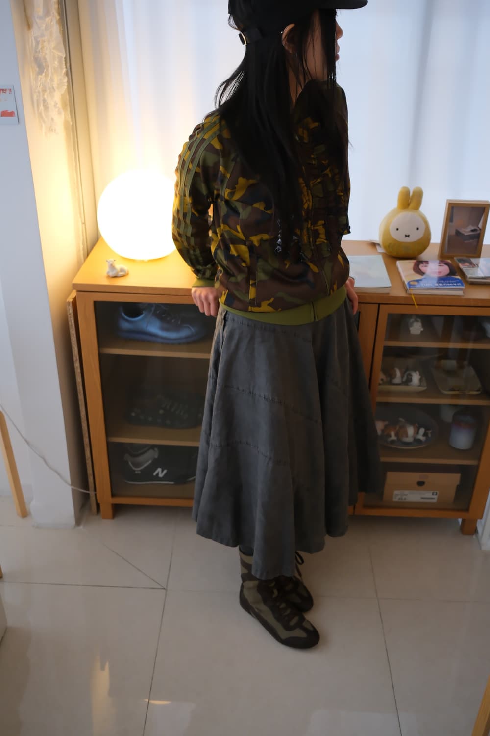 Washed flare skirt 상품이미지3