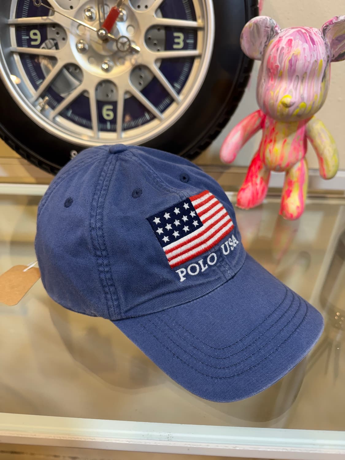 폴로 랄프로렌 USA 플래그 스포츠 치노 6패널 볼캡 네이비 상품이미지1